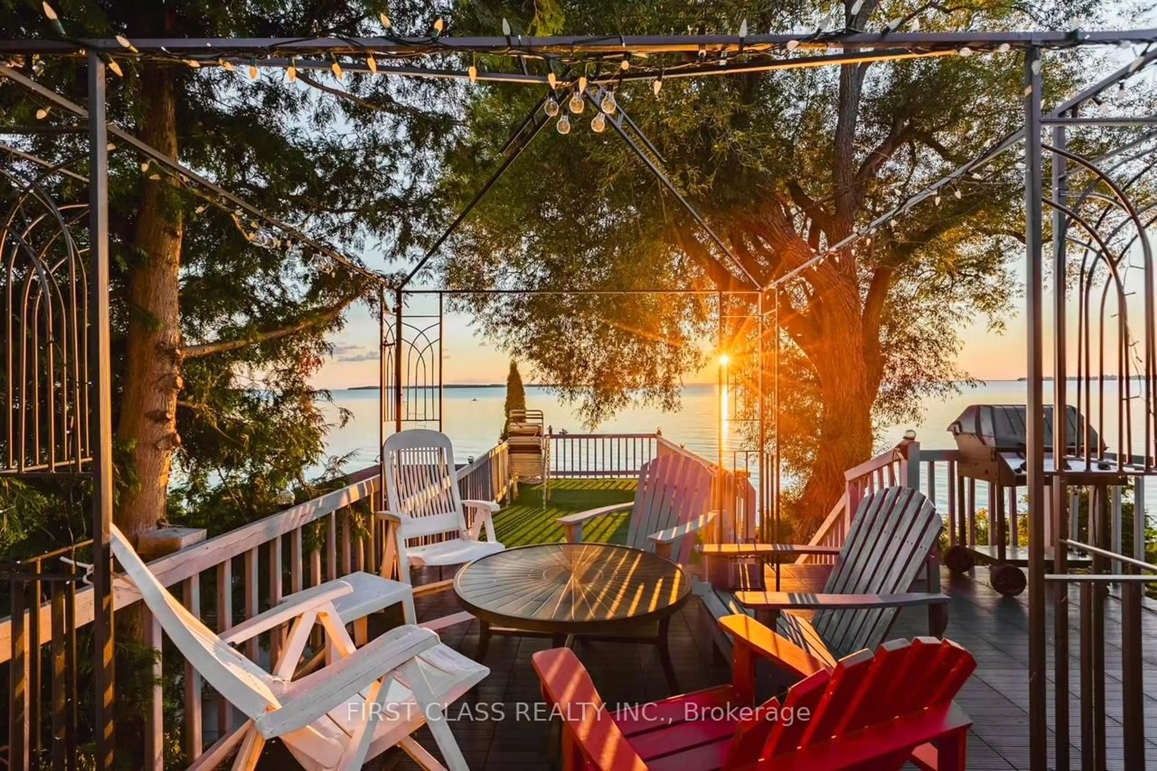 Patio, water/lake/river/ocean view for 88 Alsops Beach Rd, Brock Ontario L0K 1A0