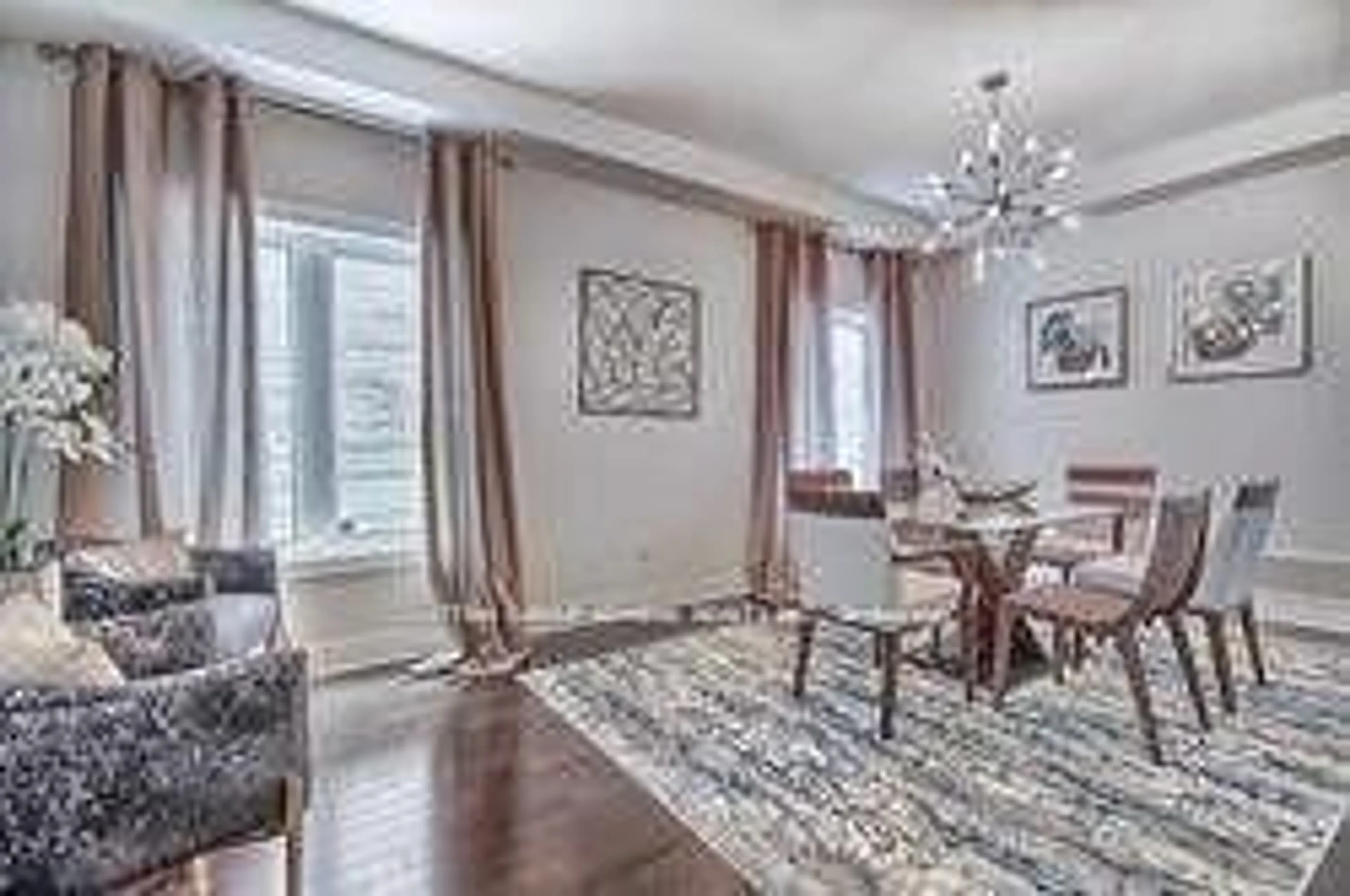 Dining room, wood/laminate floor for 47 Edison Pl, Vaughan Ontario L6A 0N9