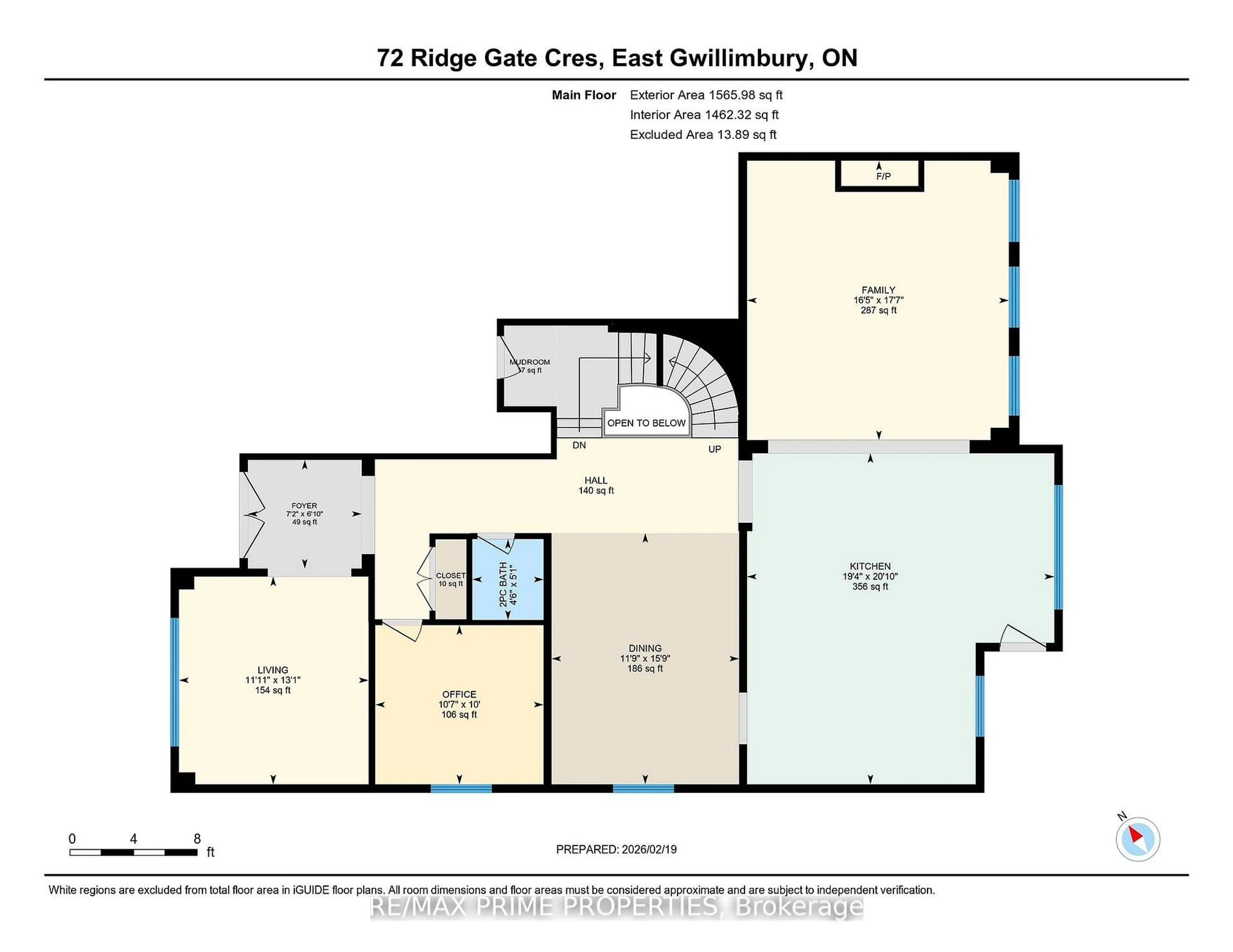 Floor plan for 72 Ridge Gate Cres, East Gwillimbury Ontario L0G 1M0