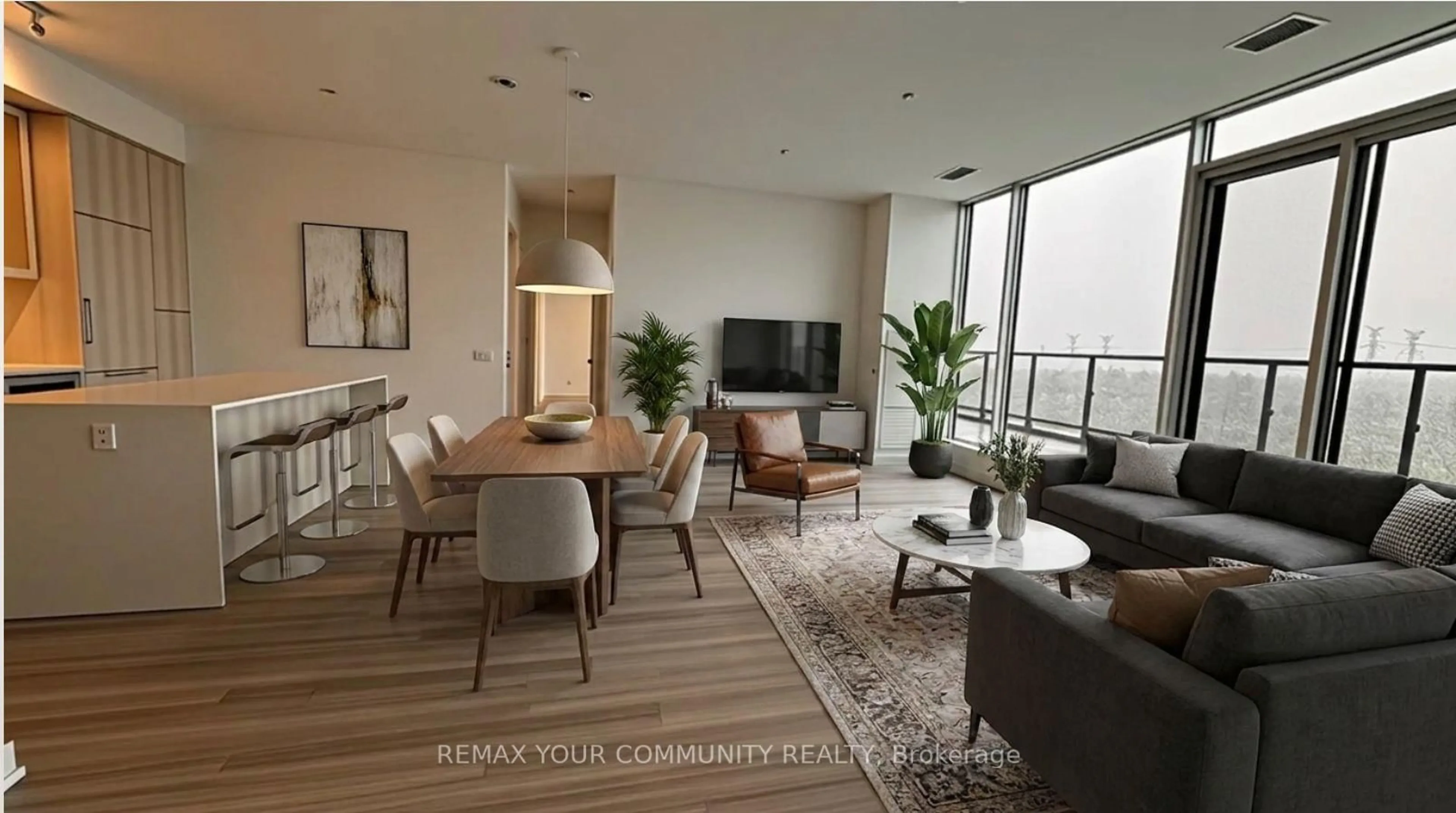 Living room with furniture, unknown for 8188 Yonge St #1004, Vaughan Ontario L4J 0M2