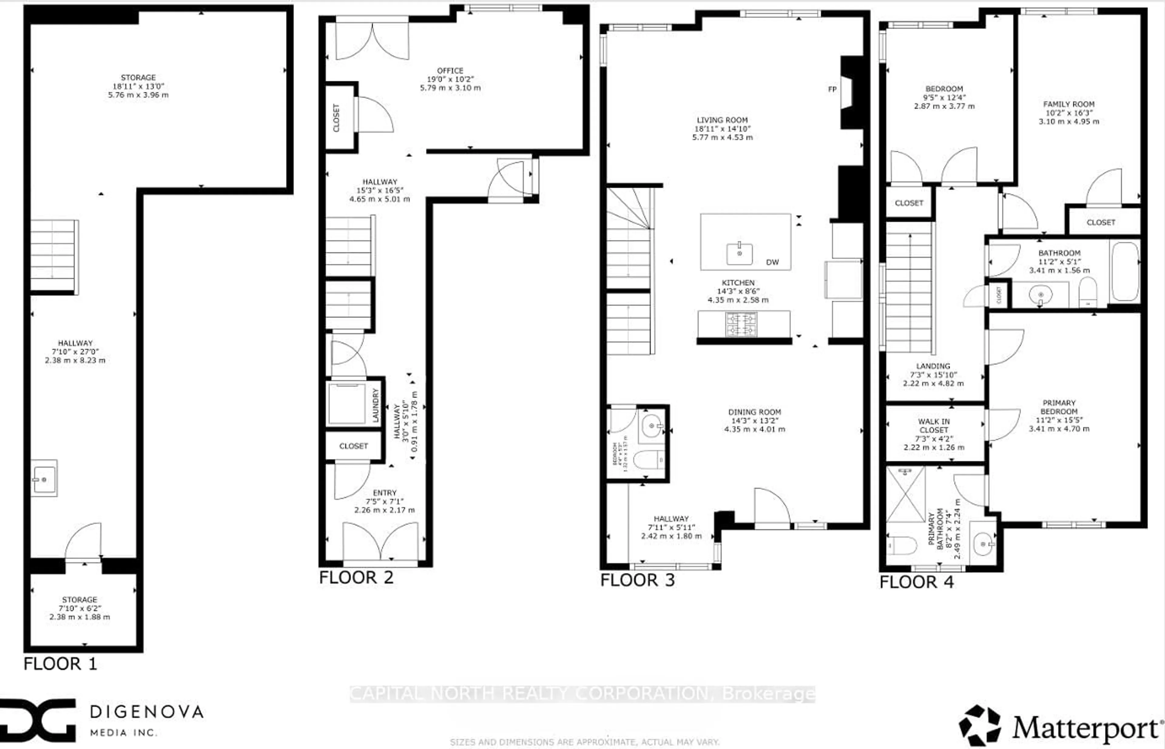 Floor plan for 32 Holyrood Cres, Vaughan Ontario L4H 5G2