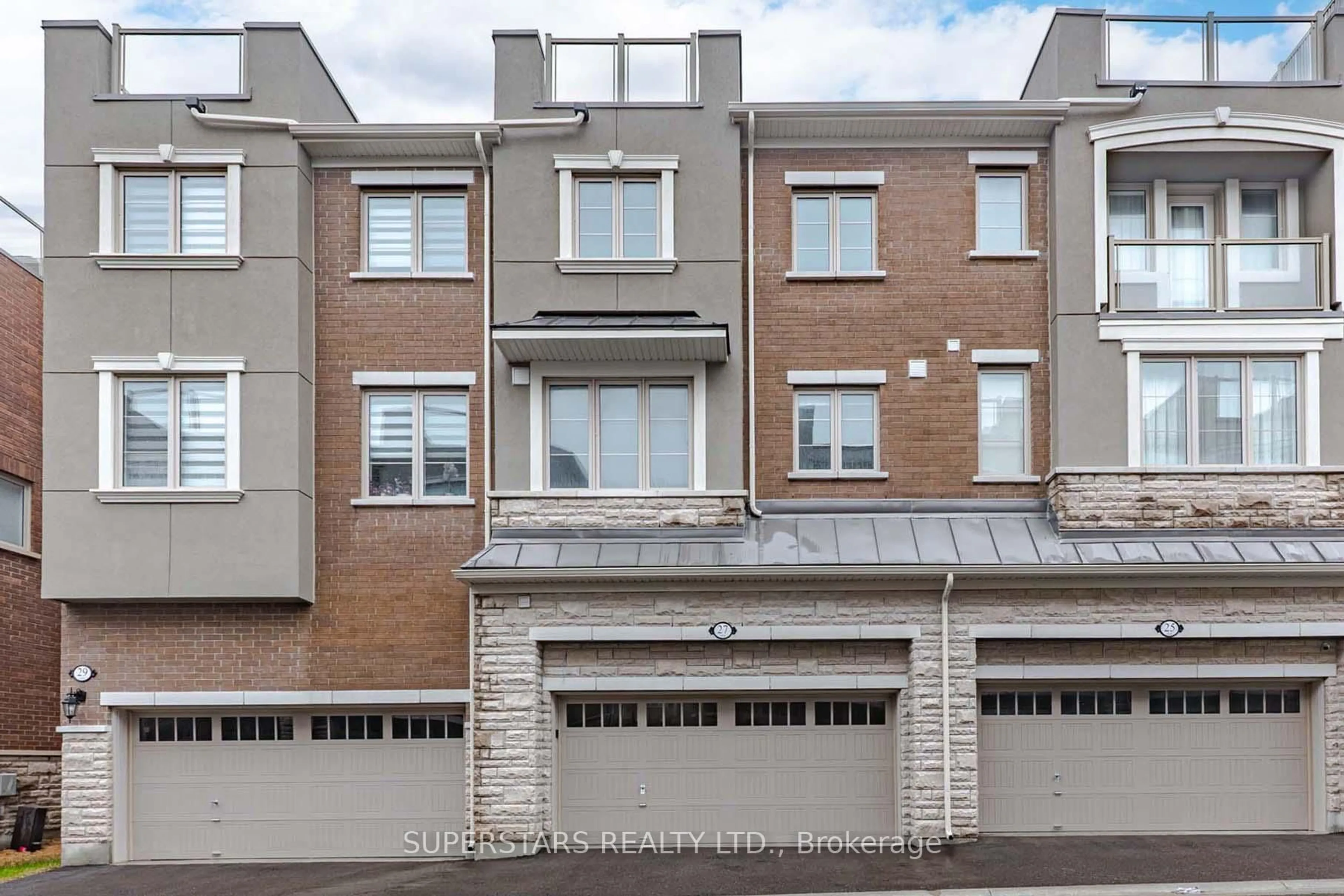 Home with brick exterior material, street for 27 Bruce Boyd Dr, Markham Ontario L6B 1R3