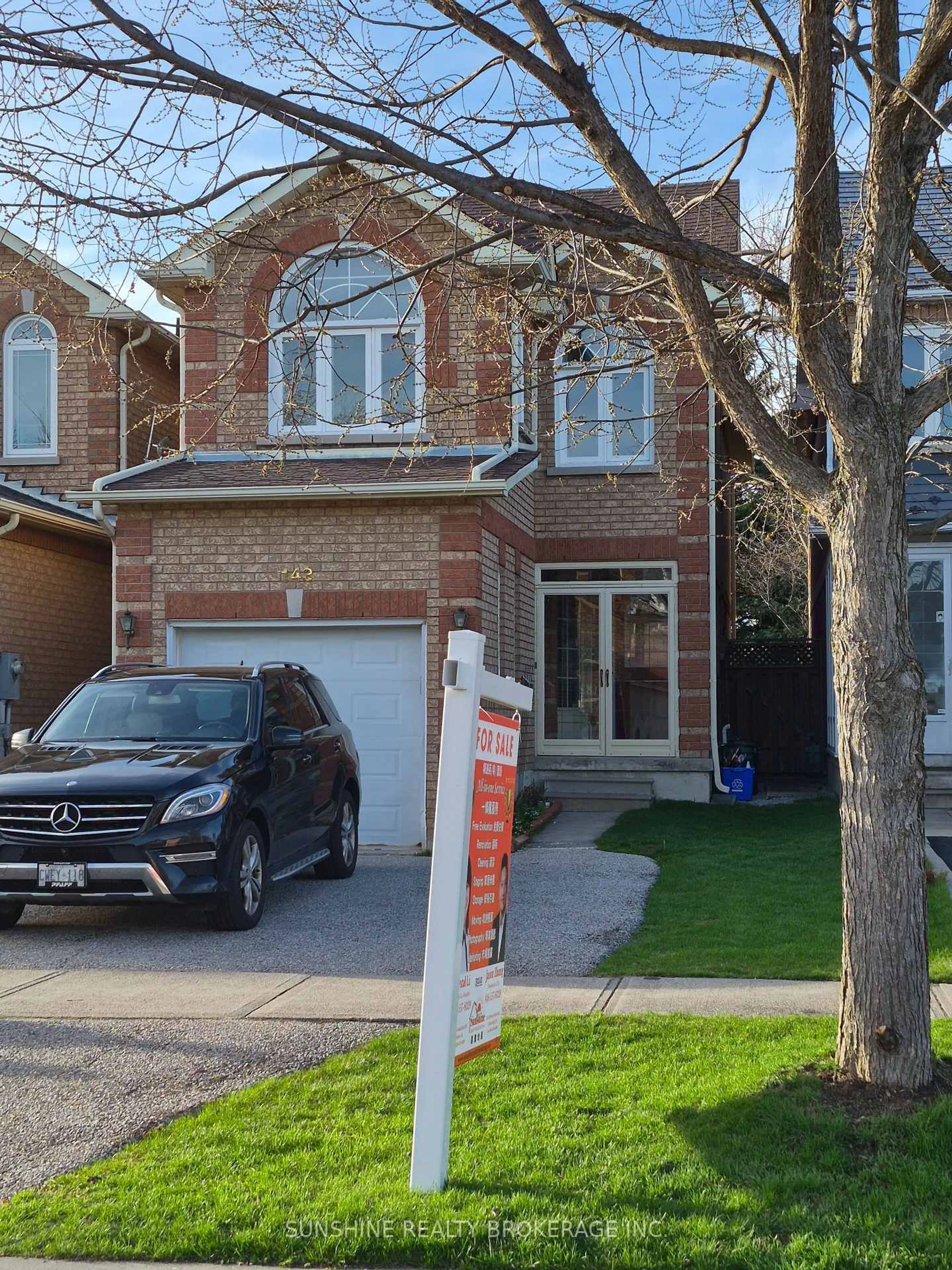 Home with brick exterior material, street for 143 Milliken Meadows Dr, Markham Ontario L3R 0V7