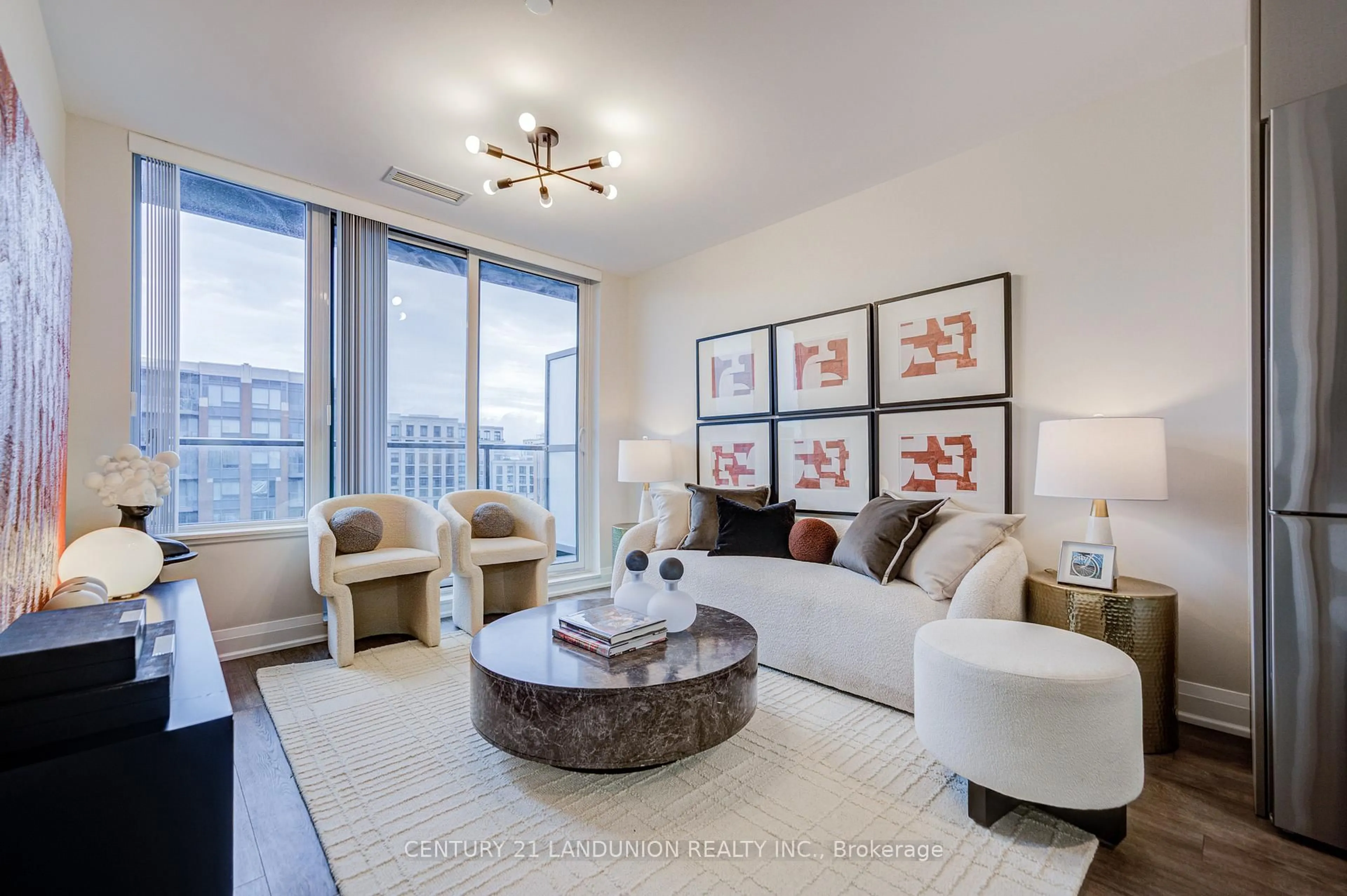 Living room with furniture, unknown for 18 Uptown Dr #808, Markham Ontario L3R 5M5