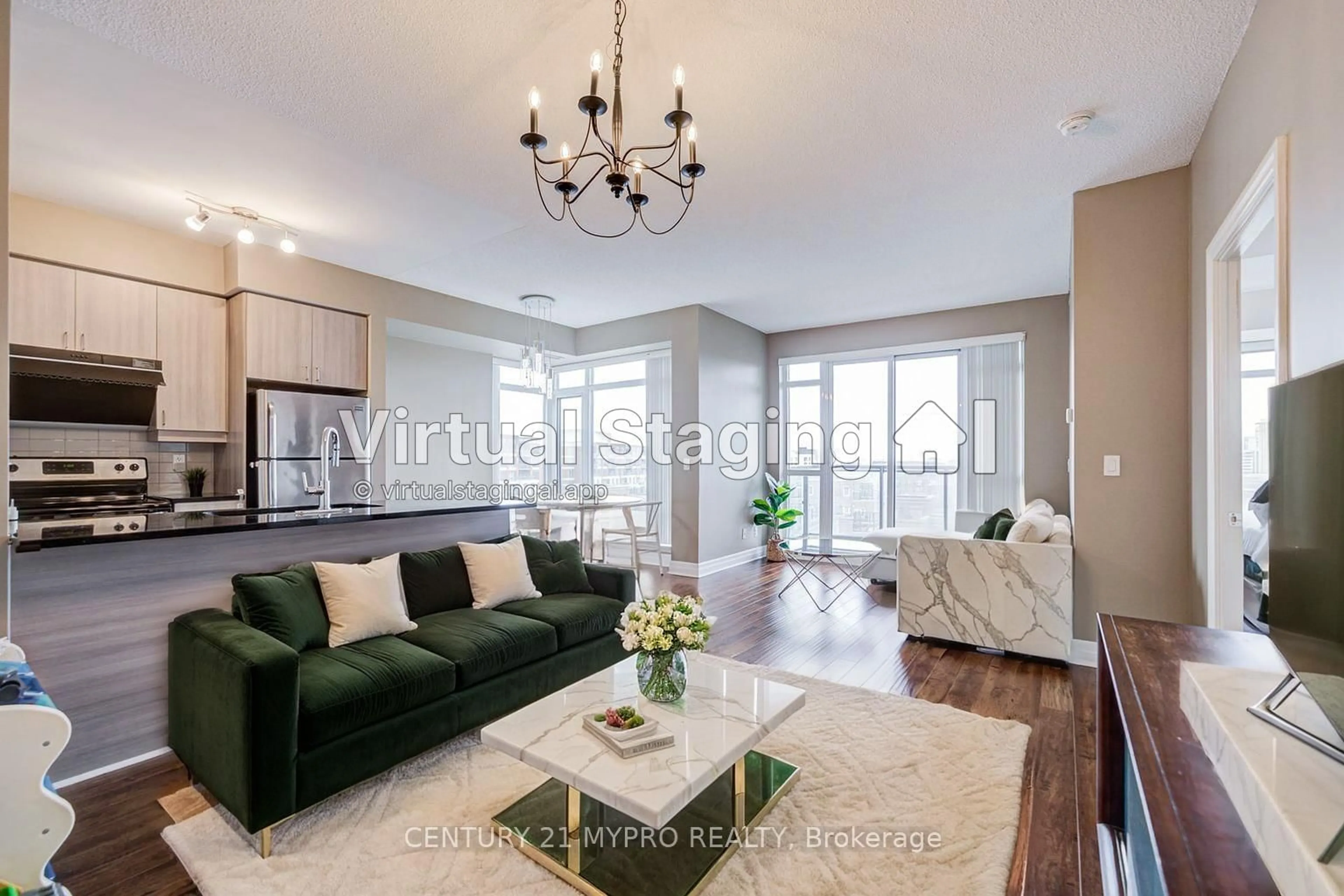 Living room with furniture, unknown for 8130 Birchmount Rd #615, Markham Ontario L6G 0E4