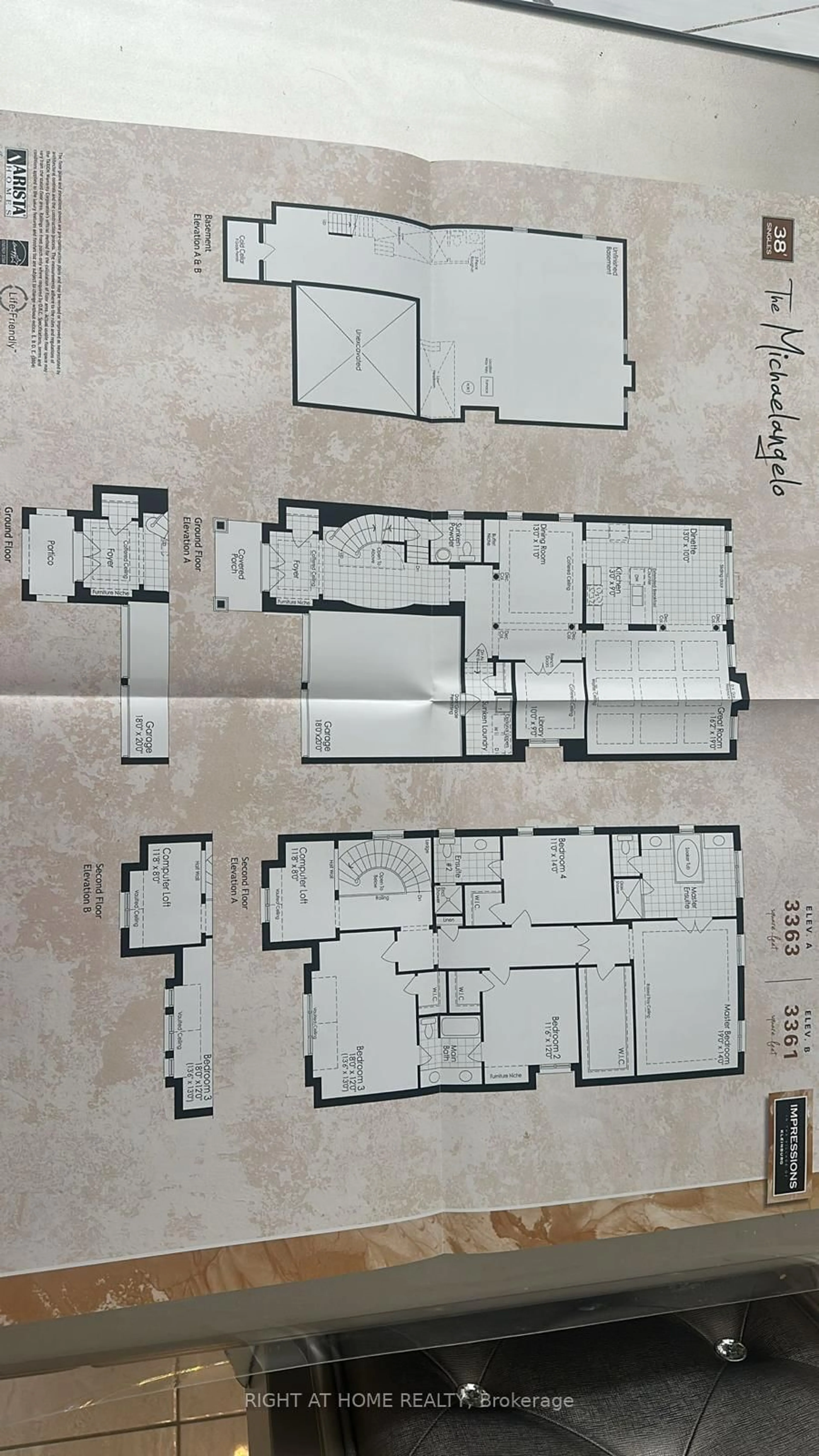 Floor plan for 496 Mactier Dr, Vaughan Ontario L4H 4T8