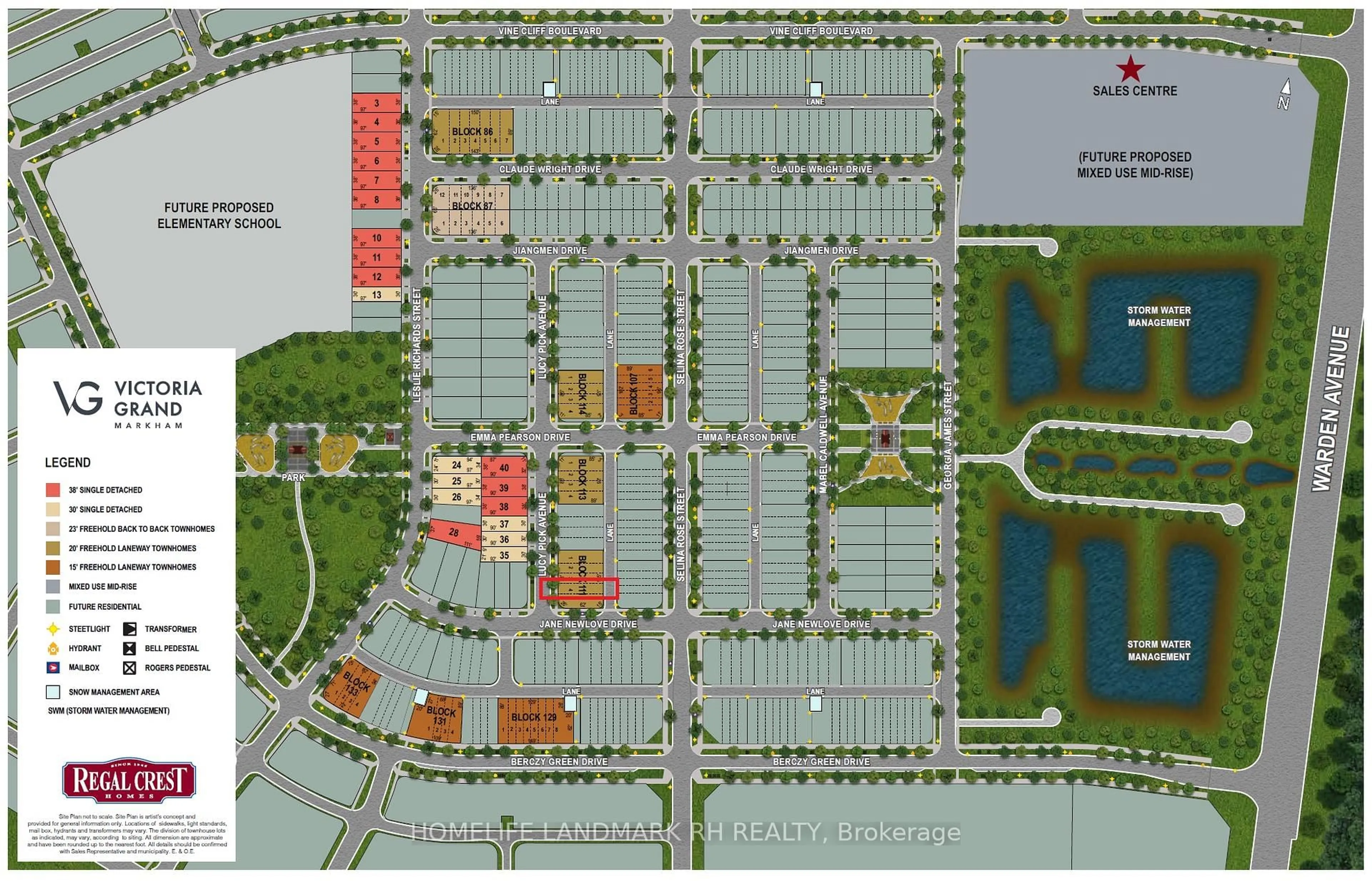 Floor plan for 3 Lucy Pick Ave, Markham Ontario L6C 3N9