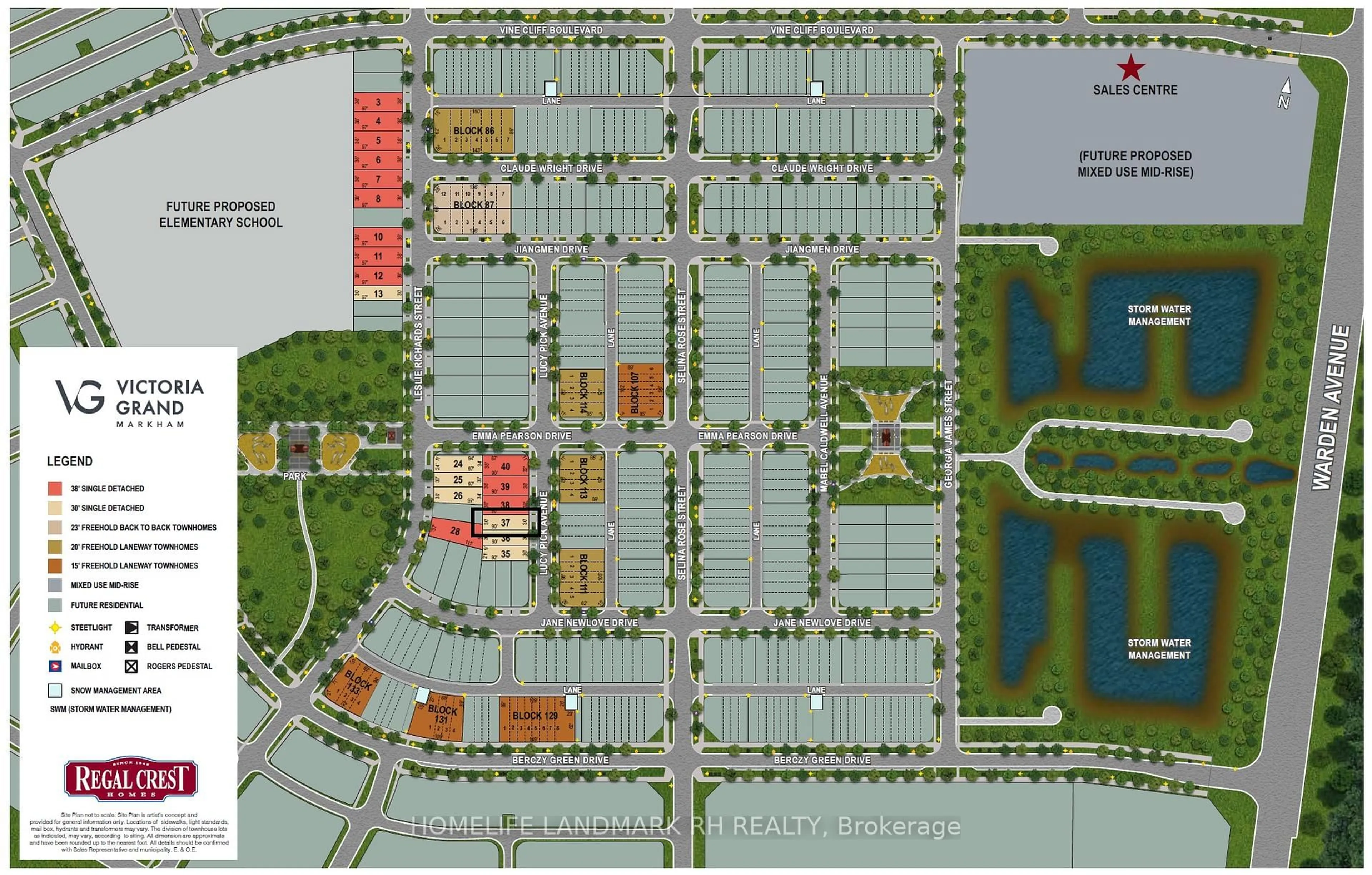 Floor plan for 16 Lucy Pick Ave, Markham Ontario L6C 3N8