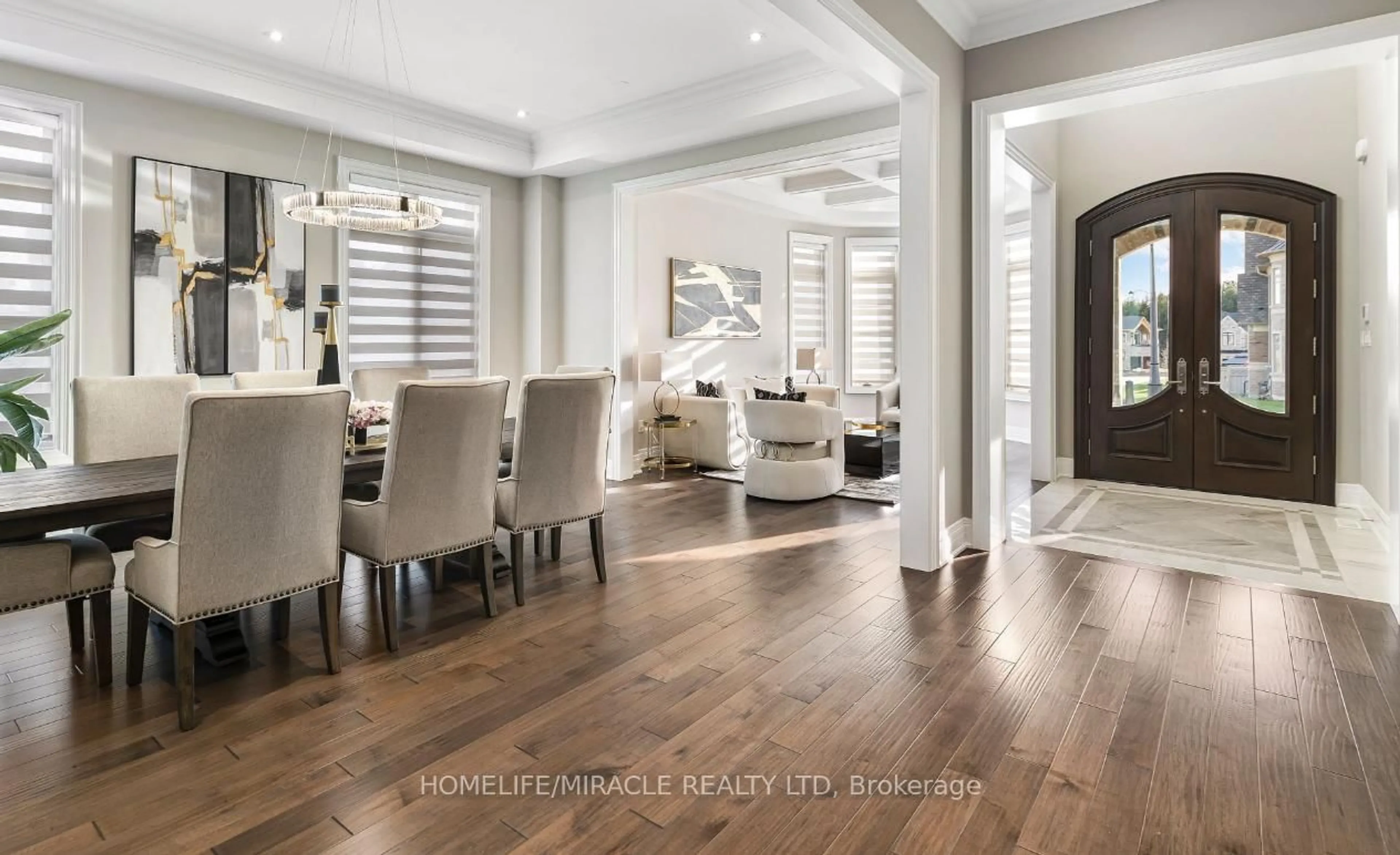 Dining room, wood/laminate floor for 320 TORREY PINES Rd, Vaughan Ontario L4H 3X3