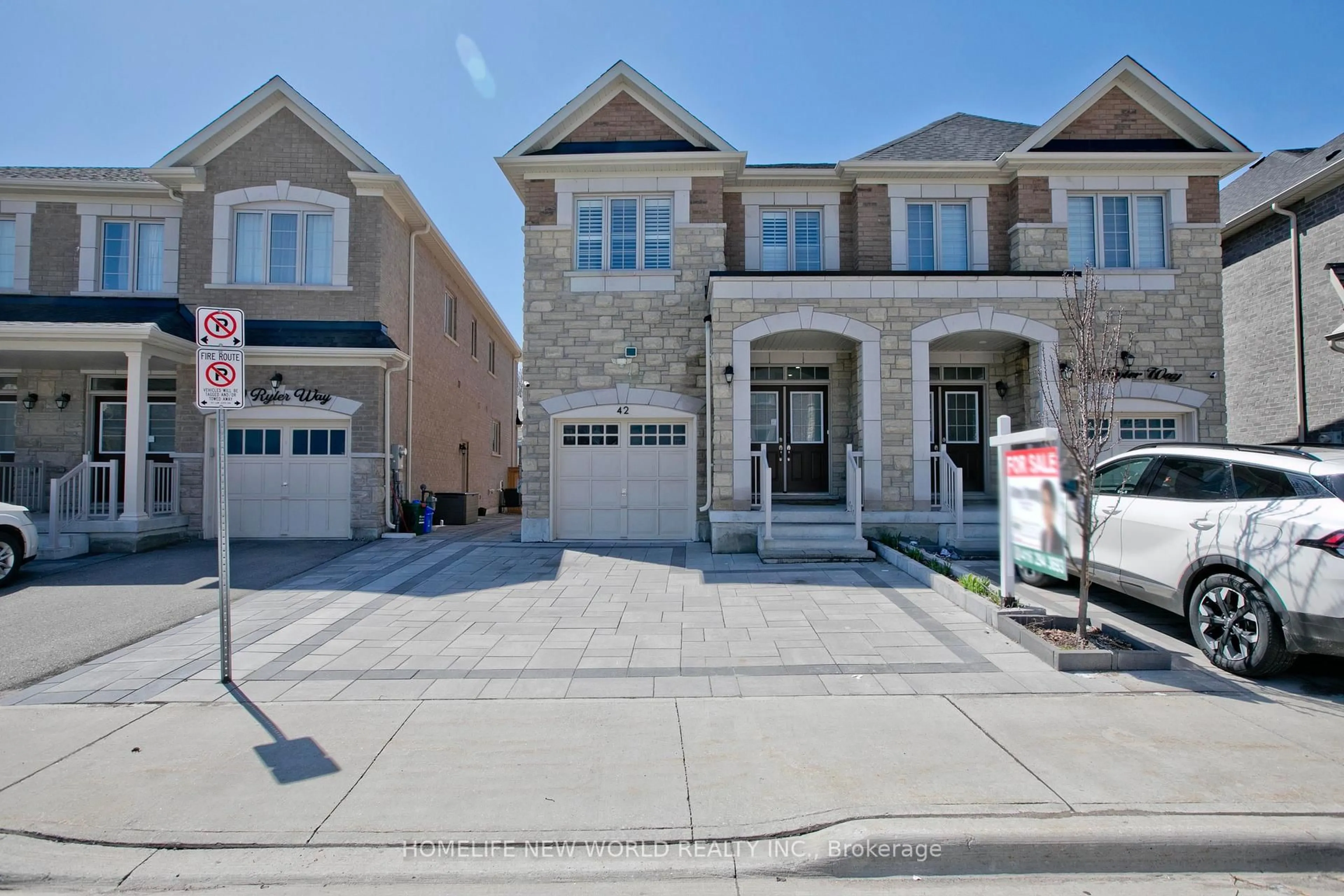 Home with brick exterior material, street for 42 RYLER Way, Markham Ontario L3S 0E6