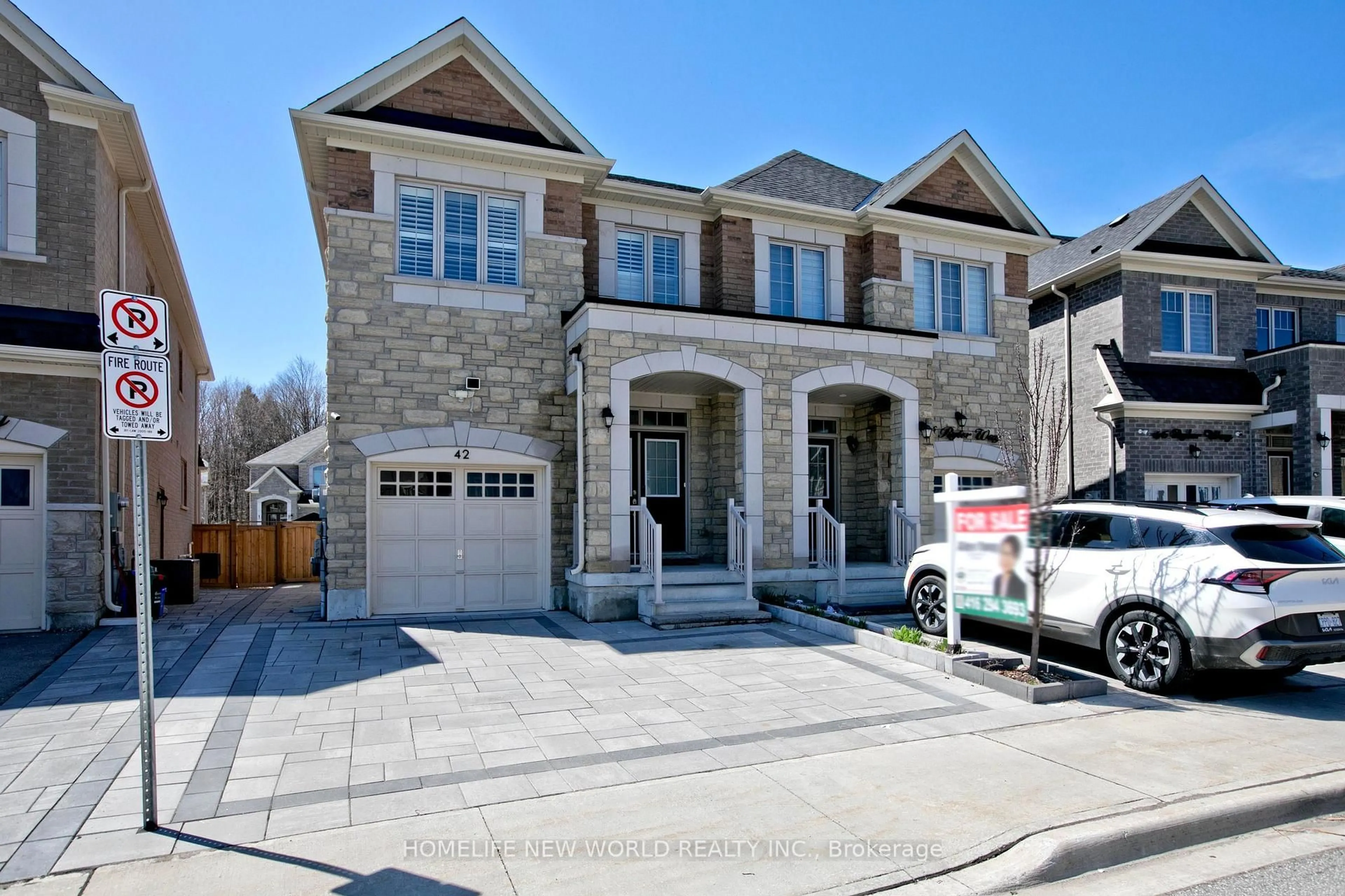 Home with brick exterior material, street for 42 RYLER Way, Markham Ontario L3S 0E6