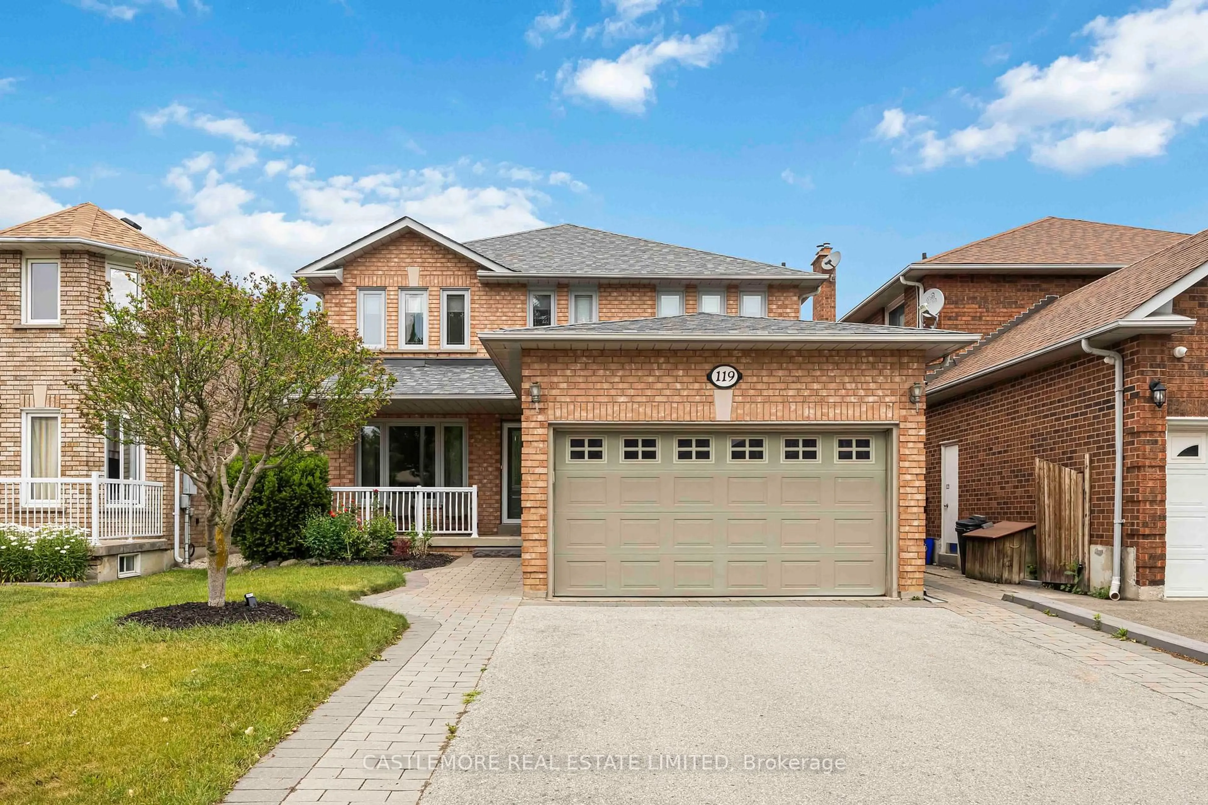 Home with brick exterior material, street for 119 Spring Town Rd, Vaughan Ontario L4L 8E6