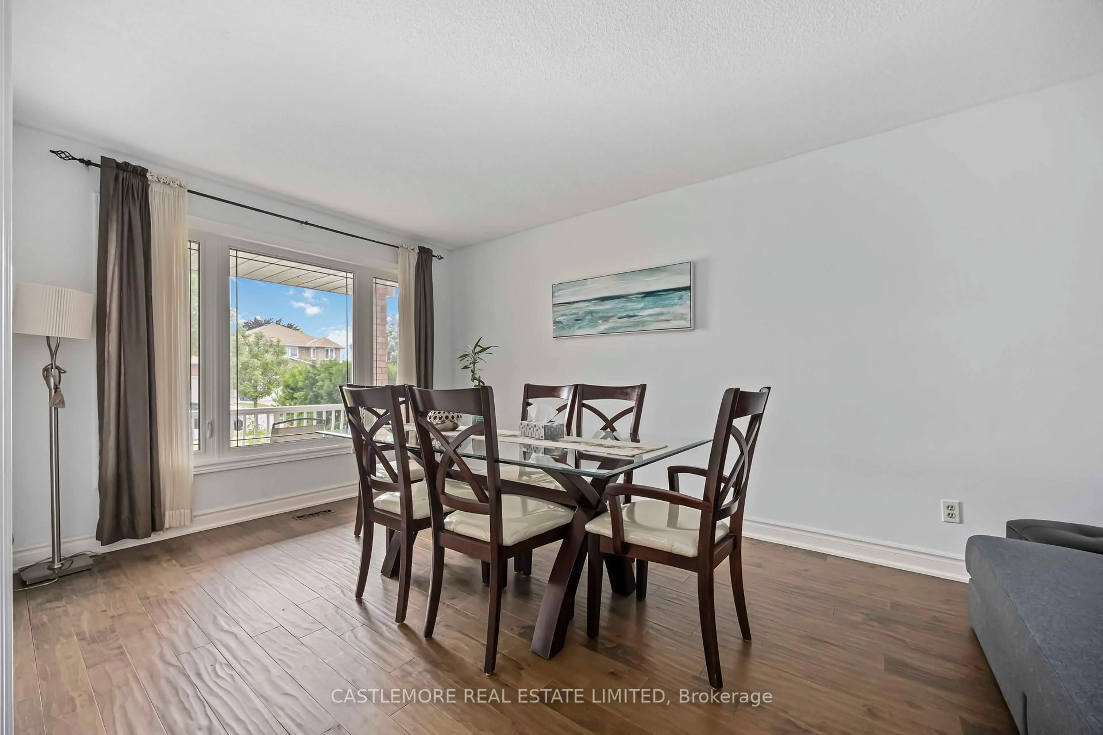 Dining room, wood/laminate floor for 119 Spring Town Rd, Vaughan Ontario L4L 8E6