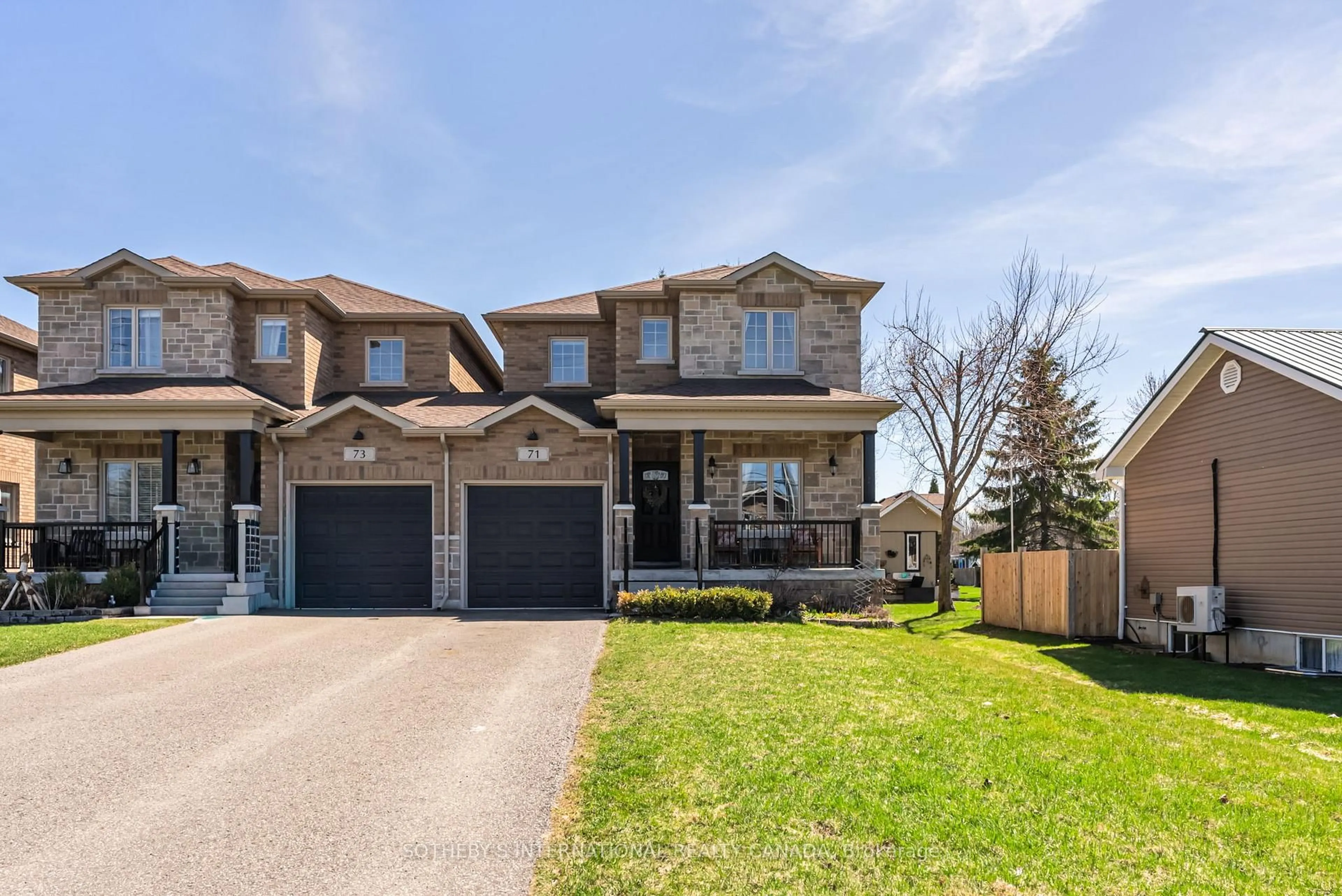 Home with brick exterior material, street for 71 Burke St, Georgina Ontario L0E 1R0