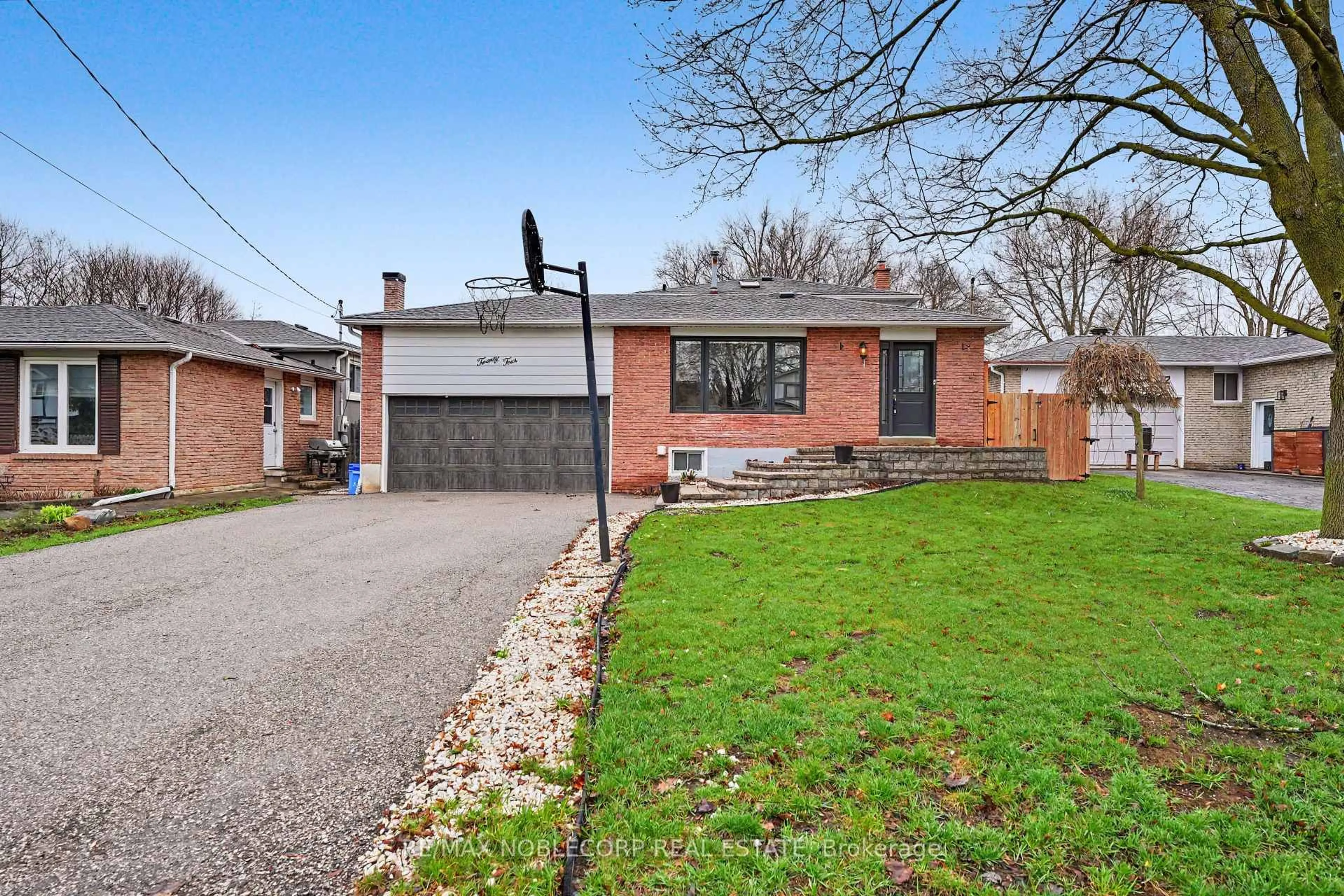 Home with brick exterior material, street for 24 Maple Ave, New Tecumseth Ontario L0G 1A0