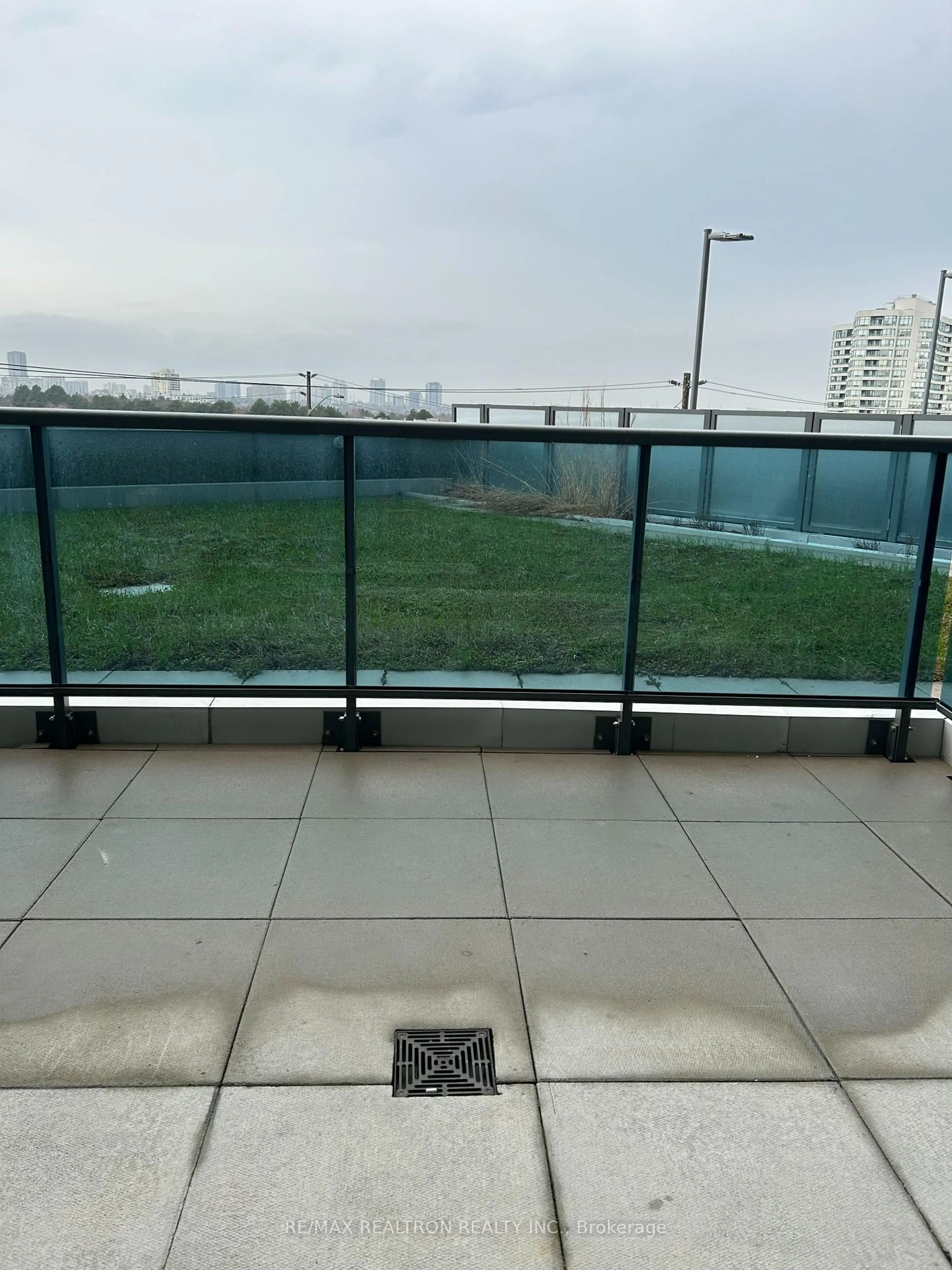 Balcony in the apartment, city buildings view from balcony for 7161 Yonge St #322, Markham Ontario L3T 0C8