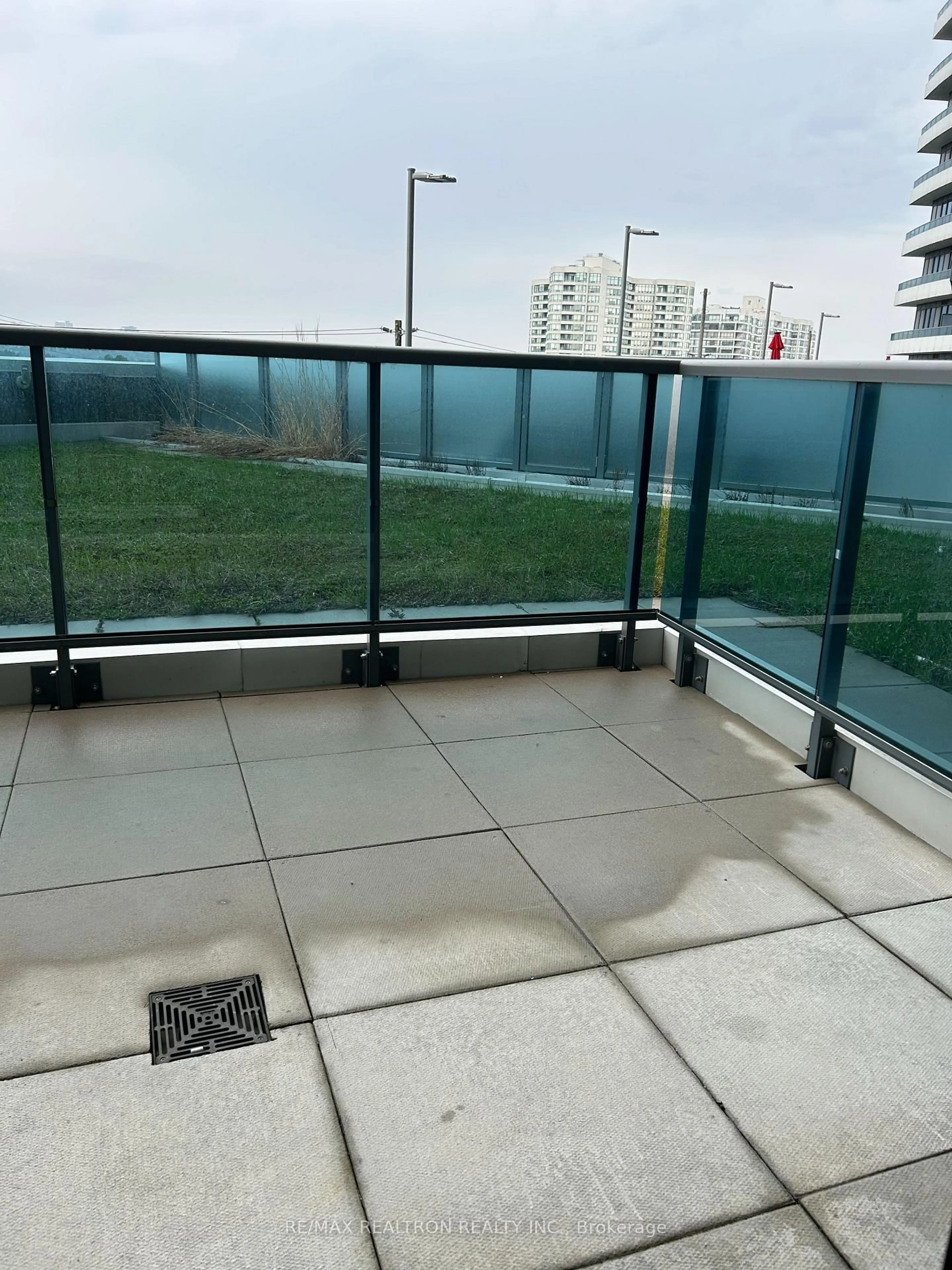 Balcony in the apartment, city buildings view from balcony for 7161 Yonge St #322, Markham Ontario L3T 0C8