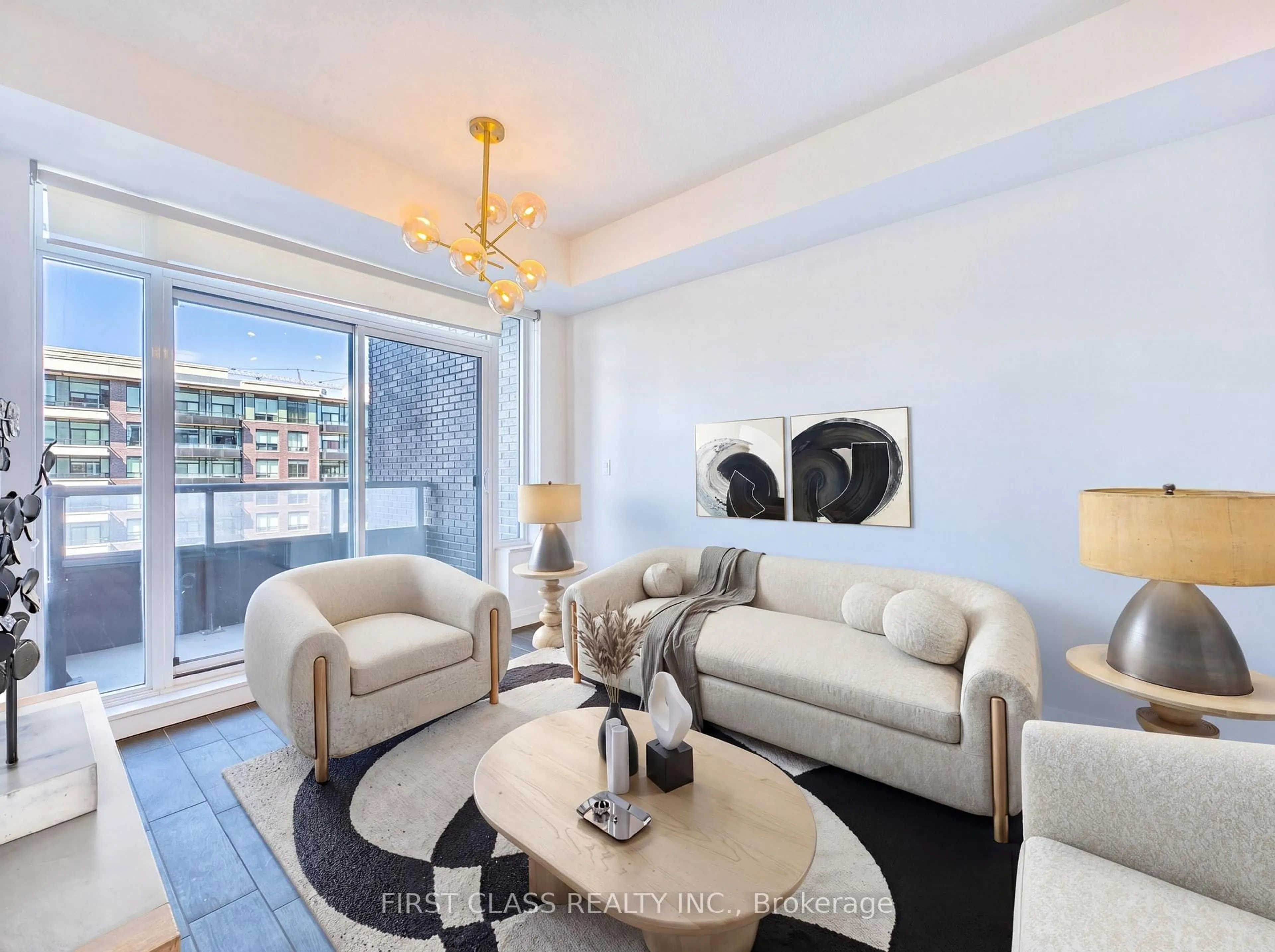 Living room with furniture, unknown for 15 Water Walk Dr #731, Markham Ontario L6G 0G2