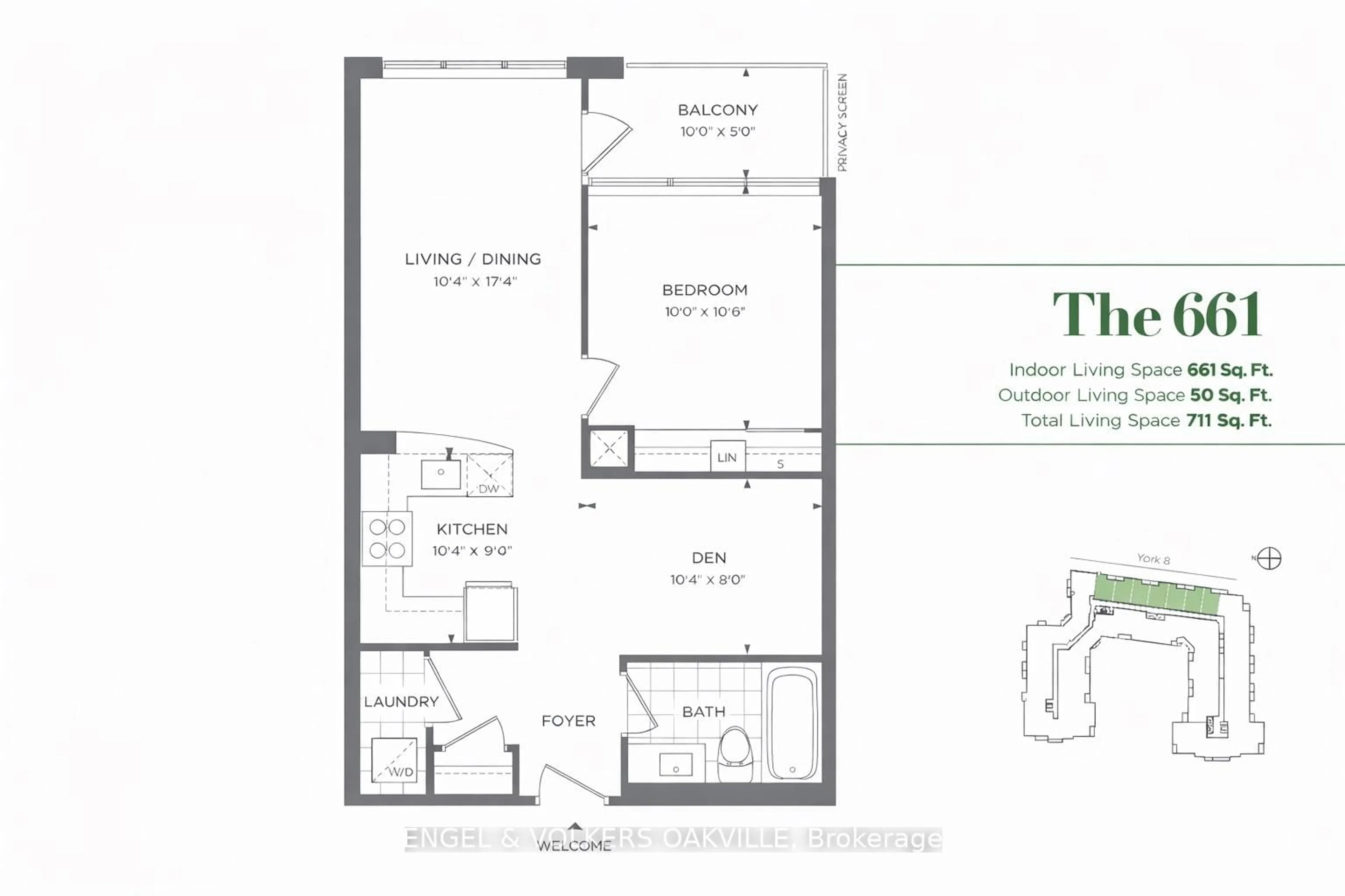 Floor plan for 7608 Yonge St #528, Vaughan Ontario L4J 0J5