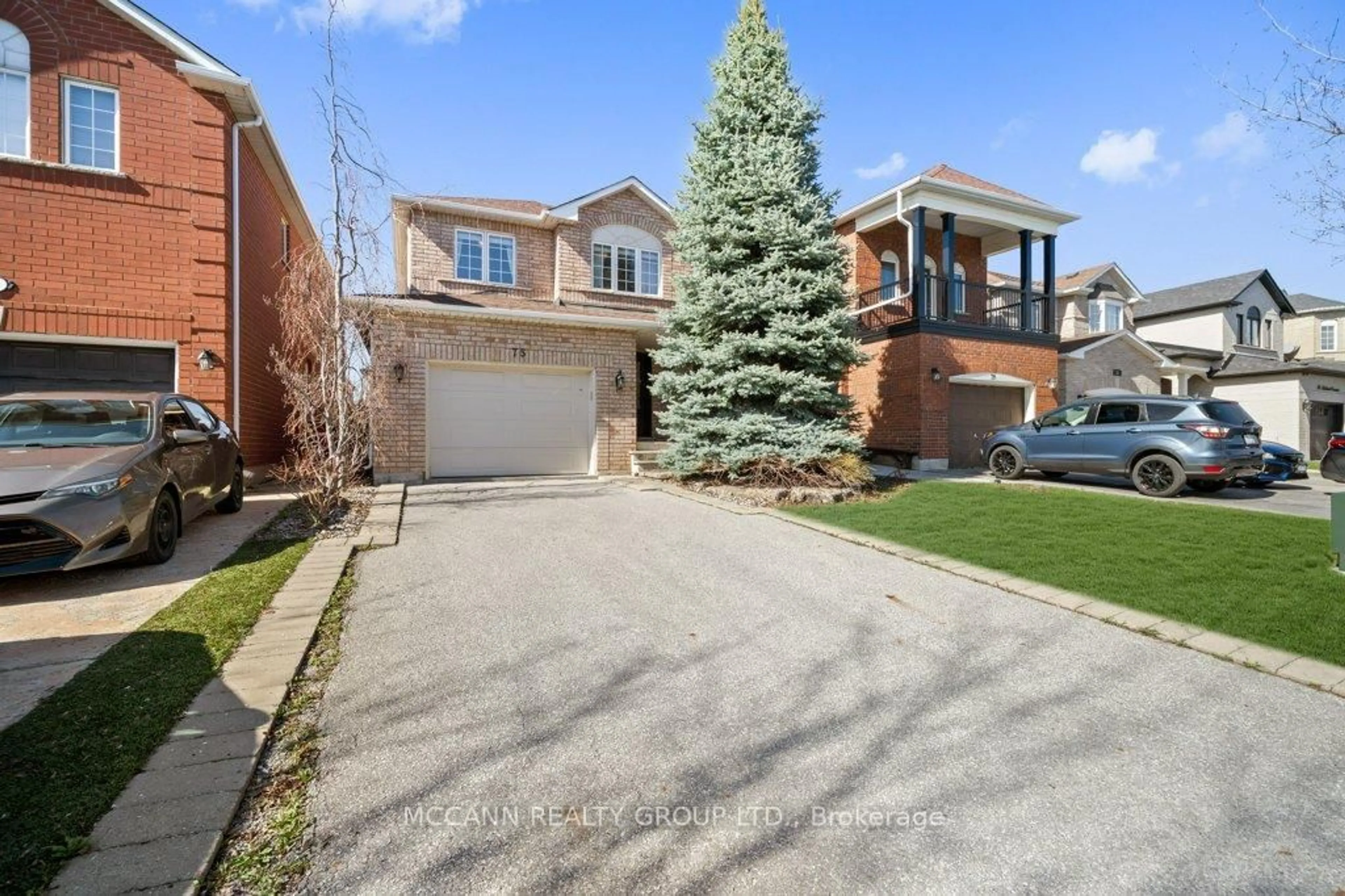 Home with brick exterior material, street for 75 Shetland Cres, Vaughan Ontario L6A 3B8
