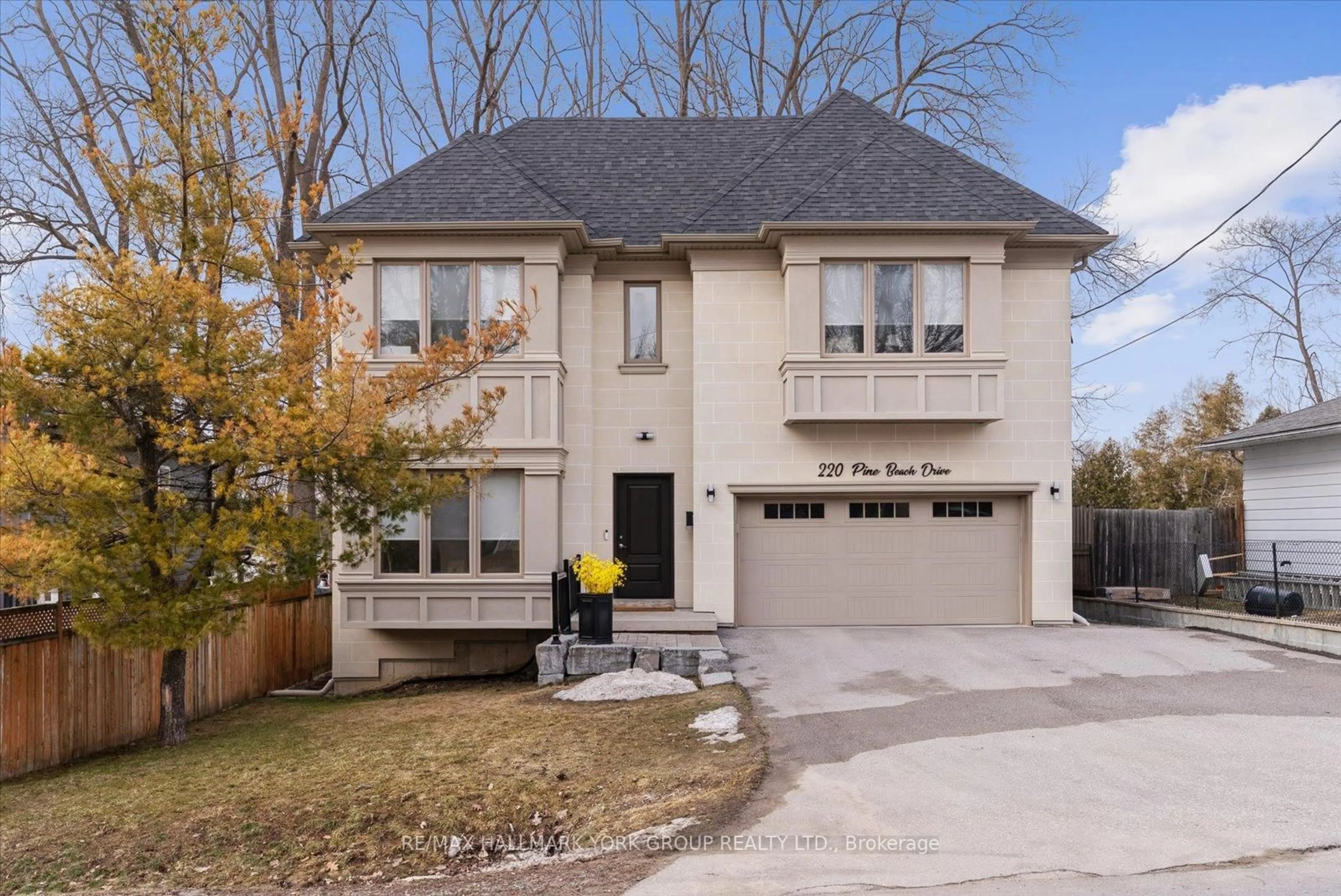 Home with brick exterior material, street for 220 Pine Beach Dr, Georgina Ontario L4P 2V5