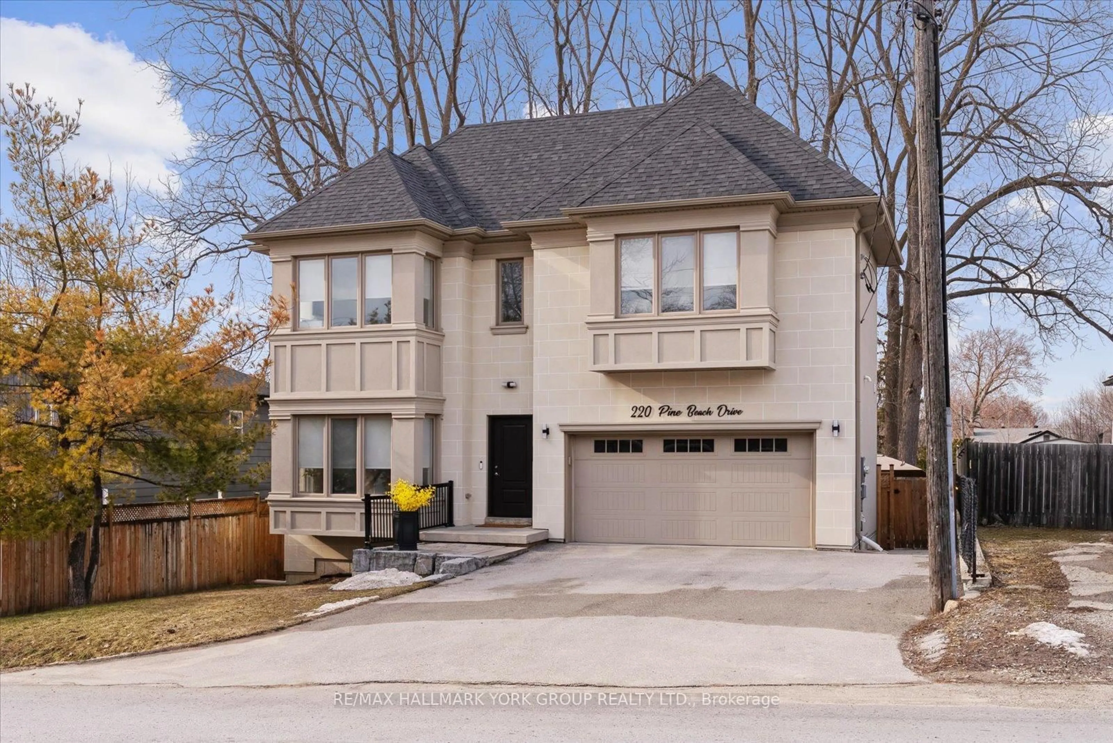 Home with brick exterior material, street for 220 Pine Beach Dr, Georgina Ontario L4P 2V5