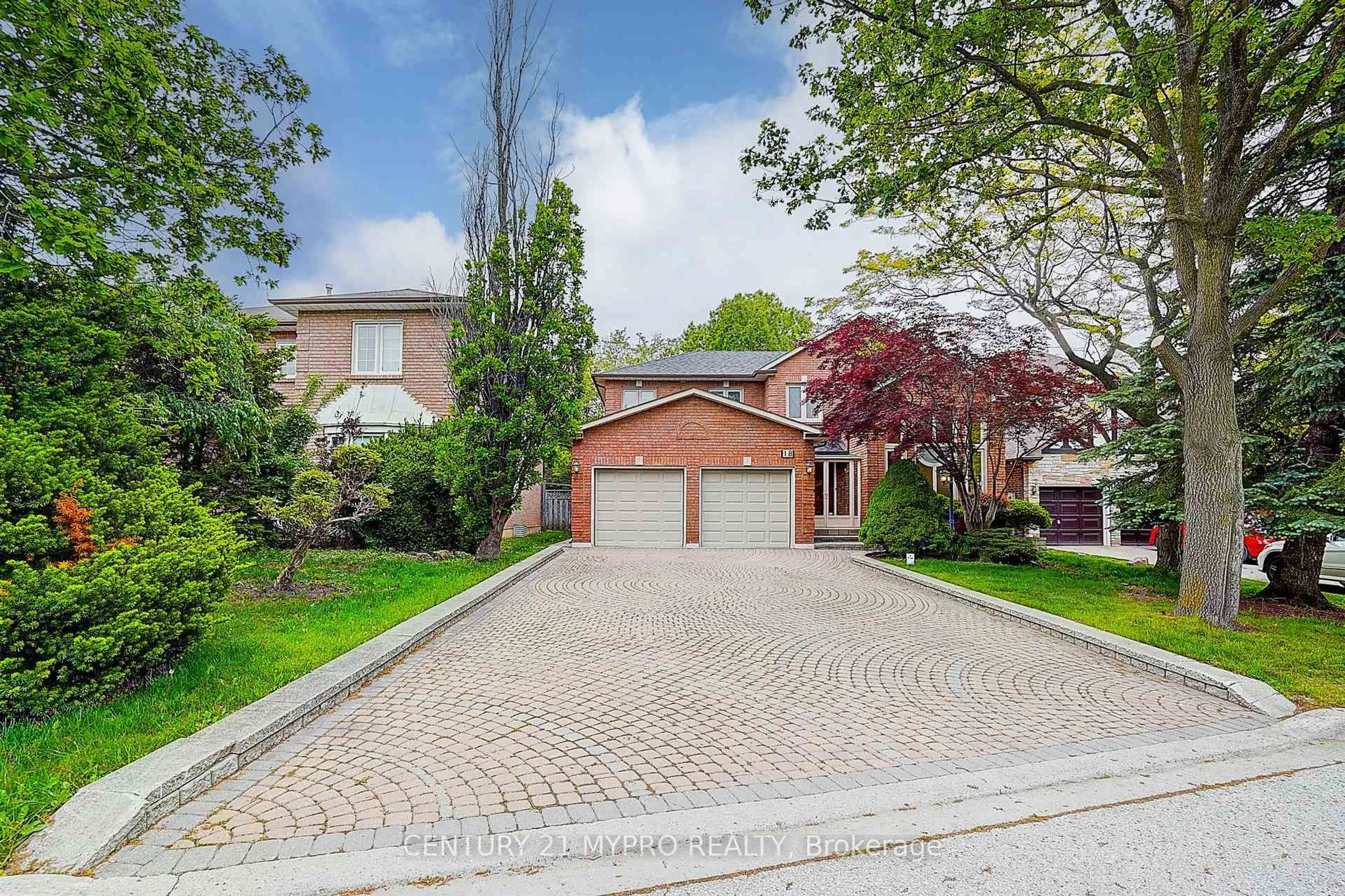 Home with brick exterior material, street for 18 Cygnus Dr, Richmond Hill Ontario L4C 8P2