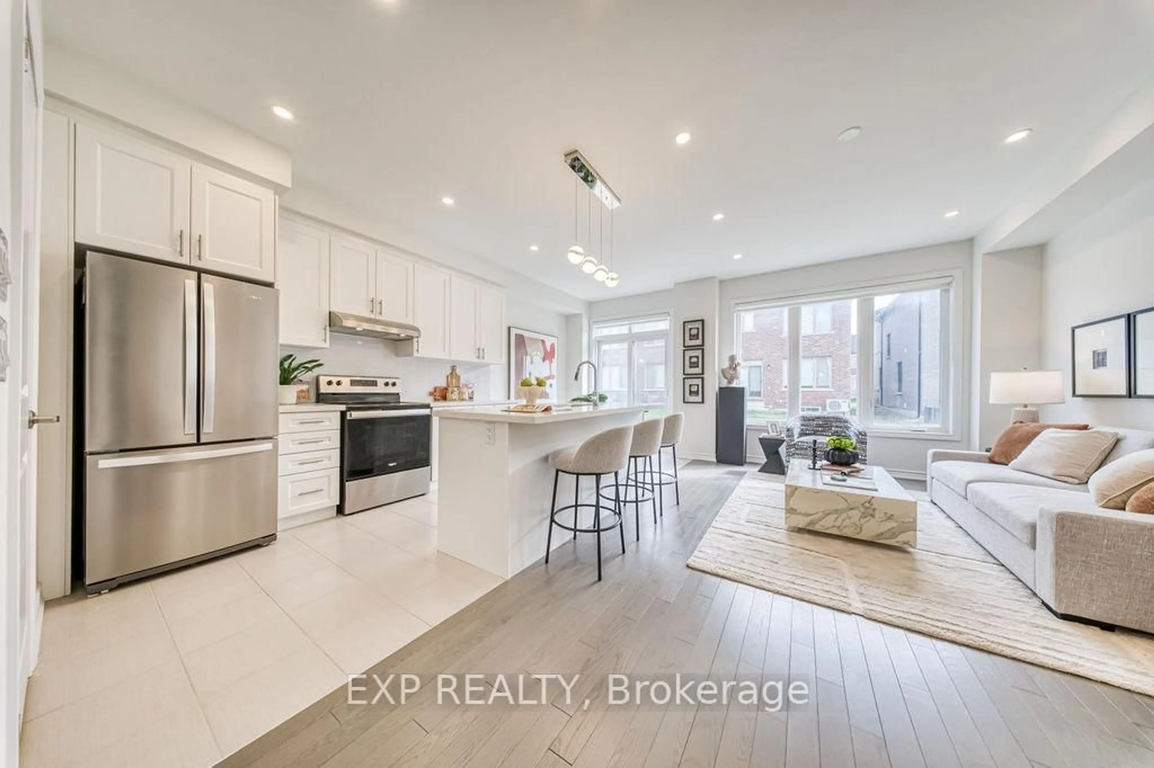 Open concept kitchen, ceramic/tile floor for 69 Freeman Williams St, Markham Ontario L6C 3K4