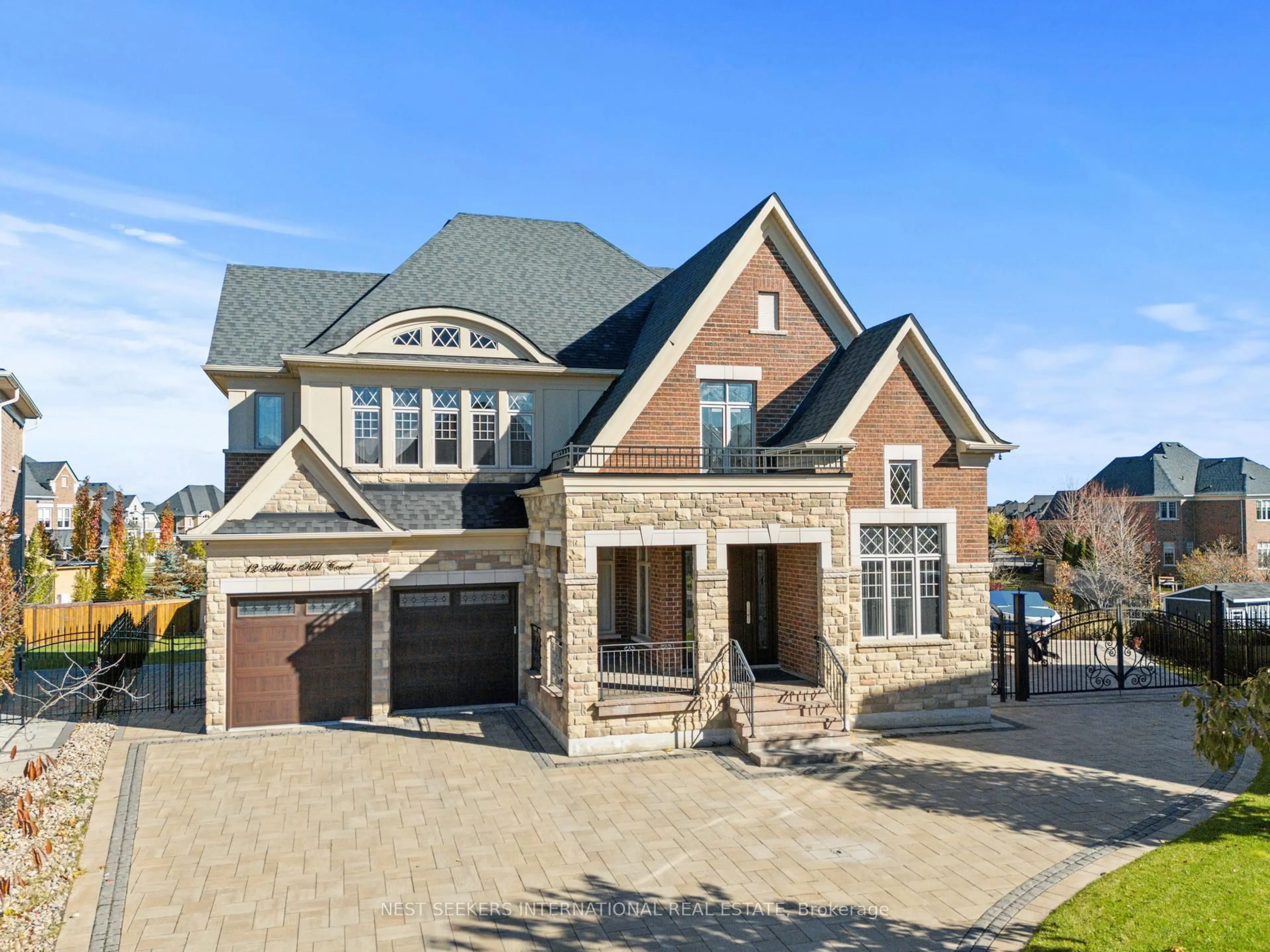 Home with brick exterior material, street for 12 Albert Hill Crt, King Ontario L7B 0P1