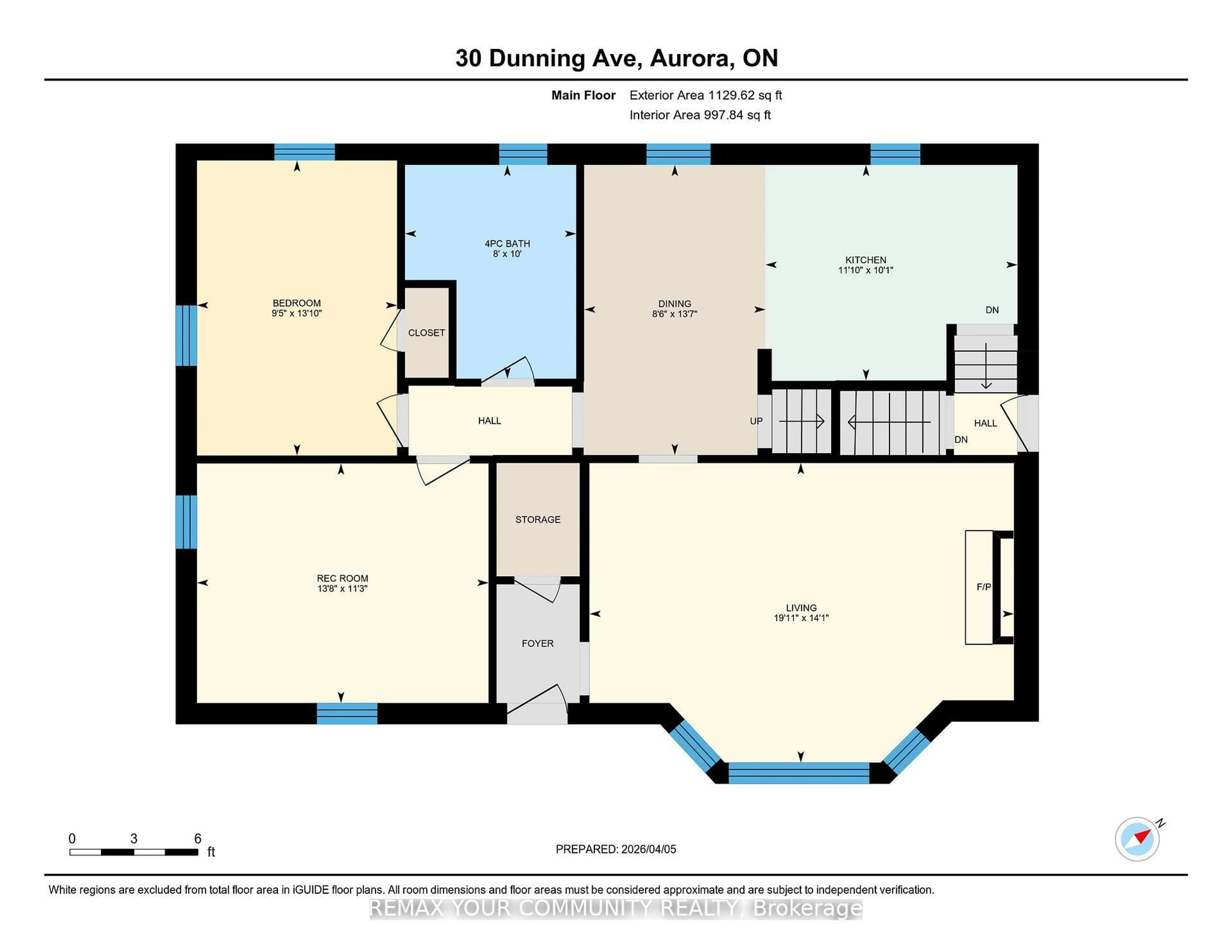 Floor plan for 30 Dunning Ave, Aurora Ontario L4G 6H7