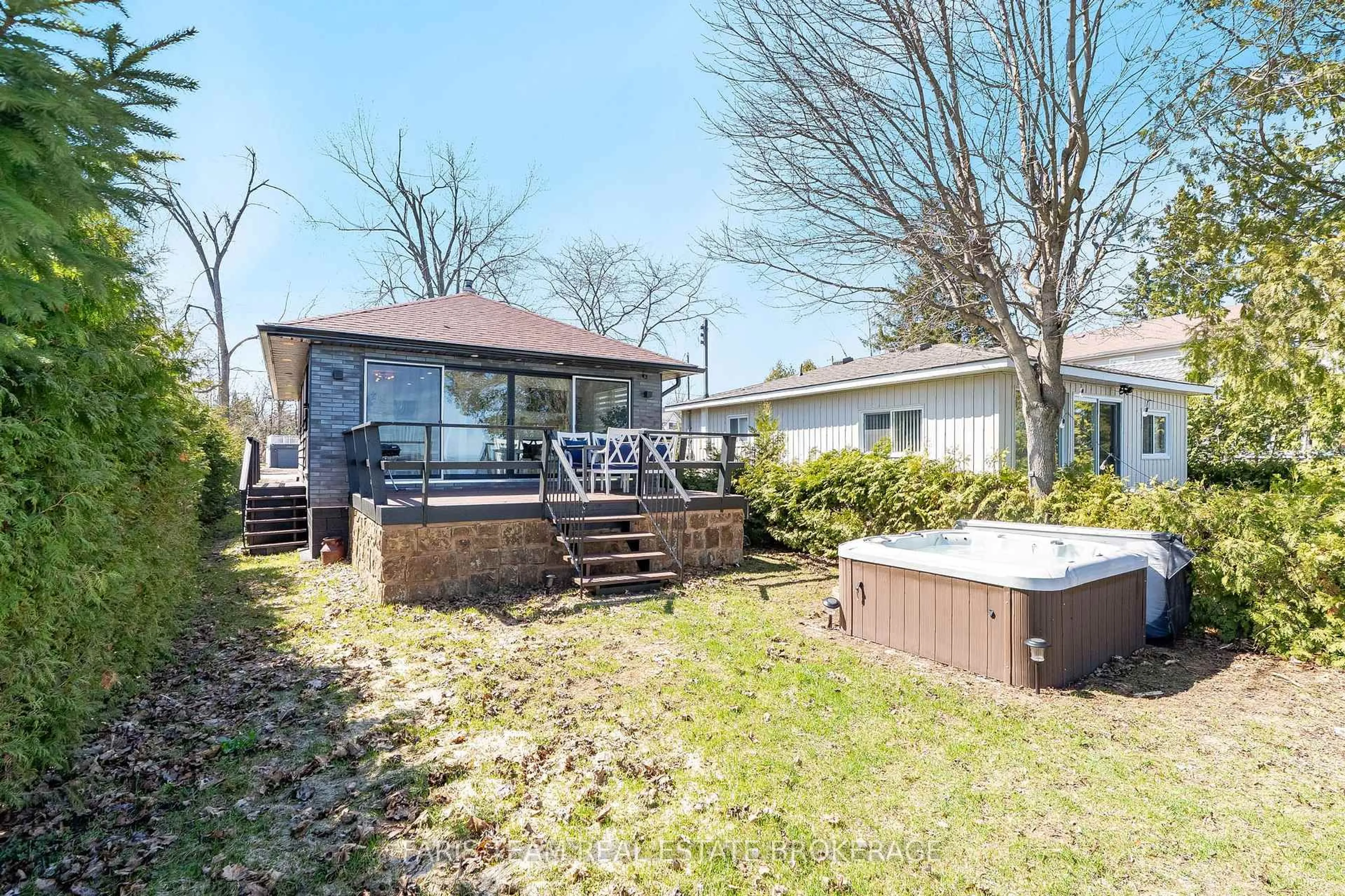 Patio, water/lake/river/ocean view for 2305 Crystal Beach Rd, Innisfil Ontario L9S 3W8