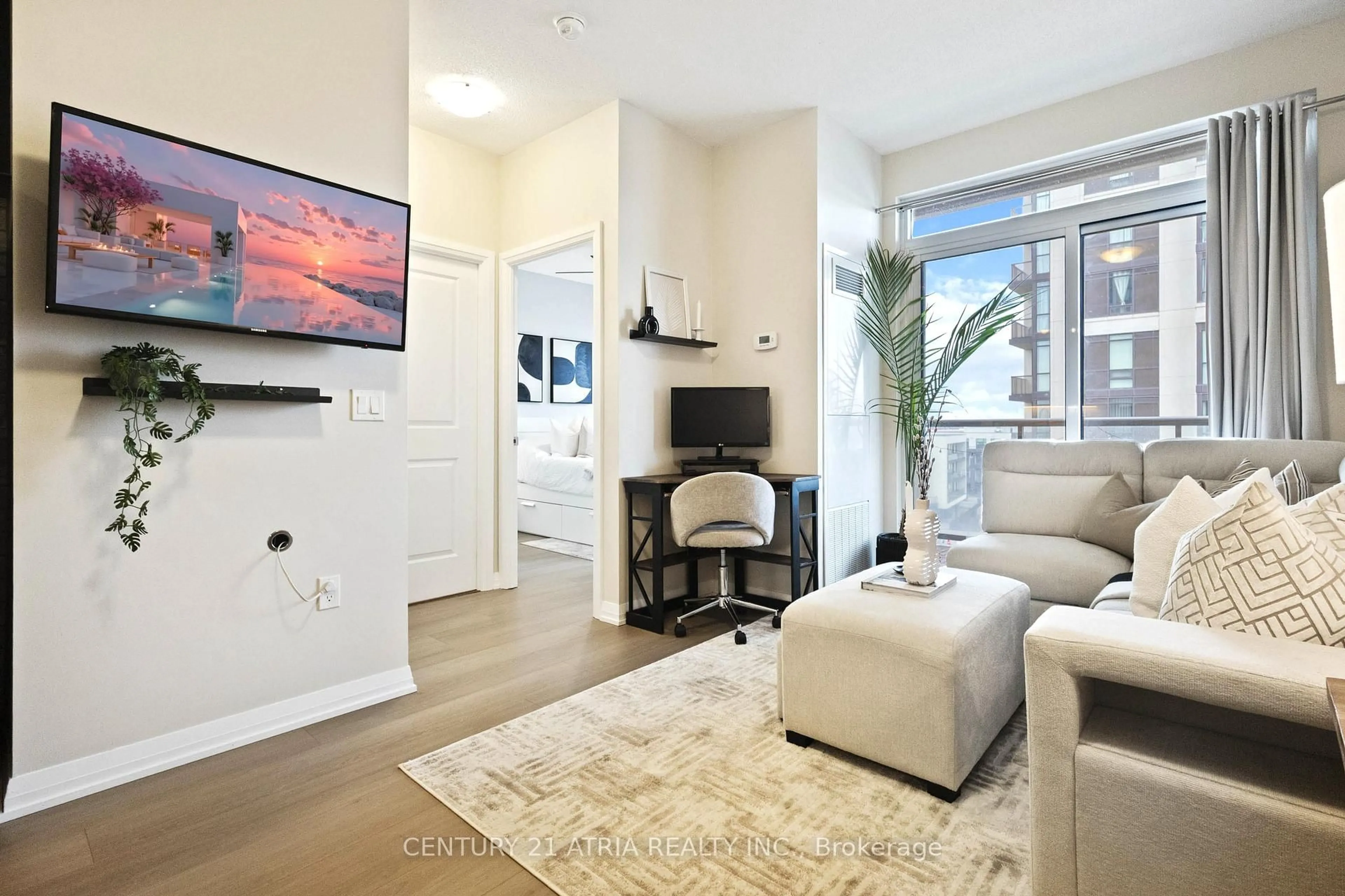 Living room with furniture, unknown for 9560 Markham Rd #705, Markham Ontario L6E 0T9