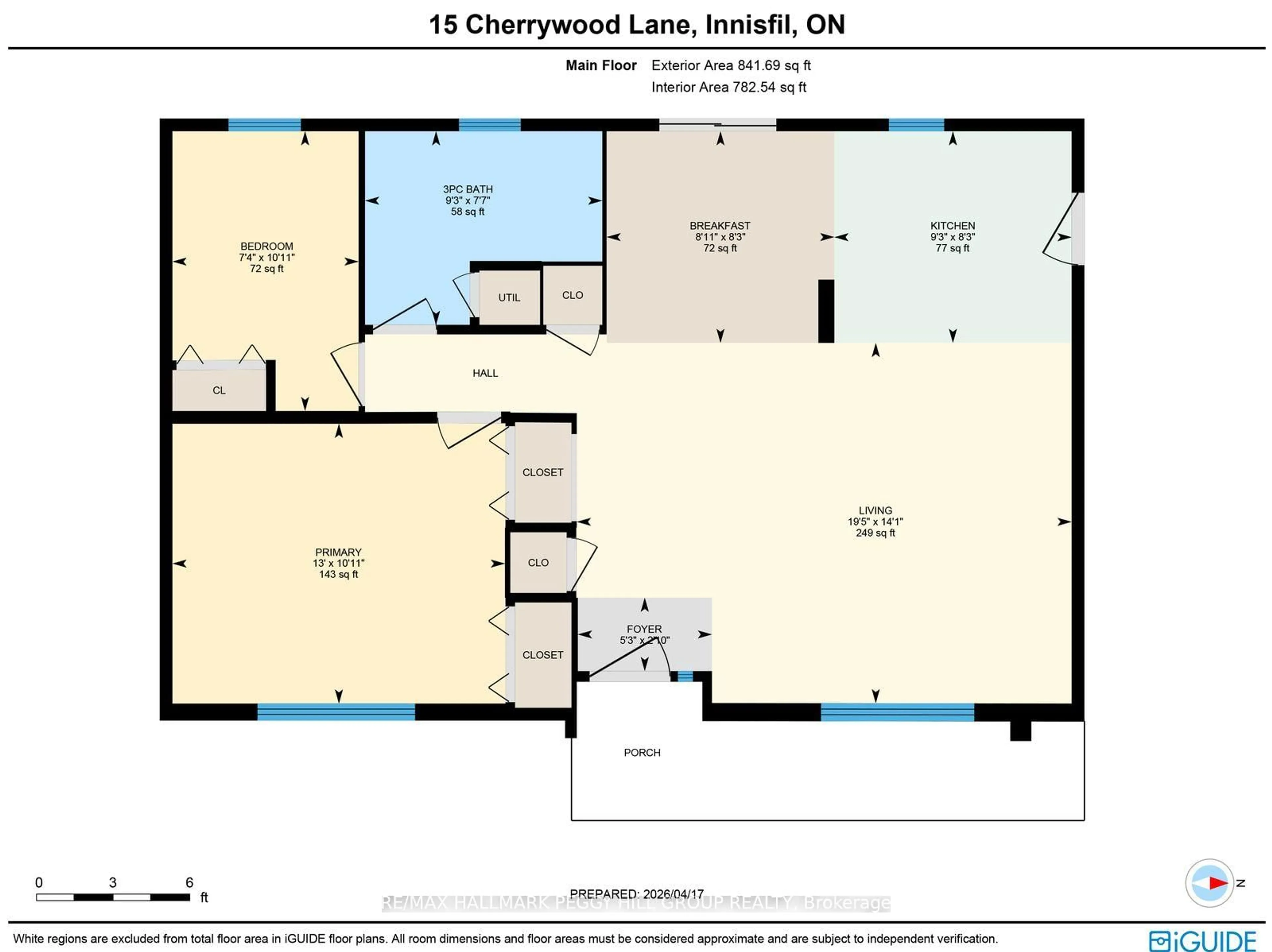 Floor plan for 15 Cherrywood Lane, Innisfil Ontario L9S 1M9