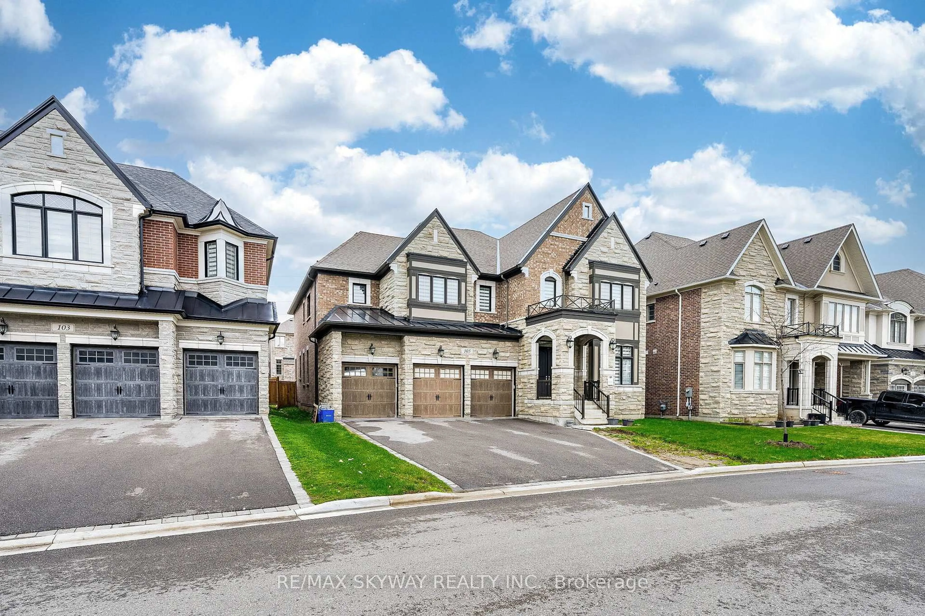 Home with brick exterior material, street for 105 First Nations Tr, Vaughan Ontario L4H 4V9