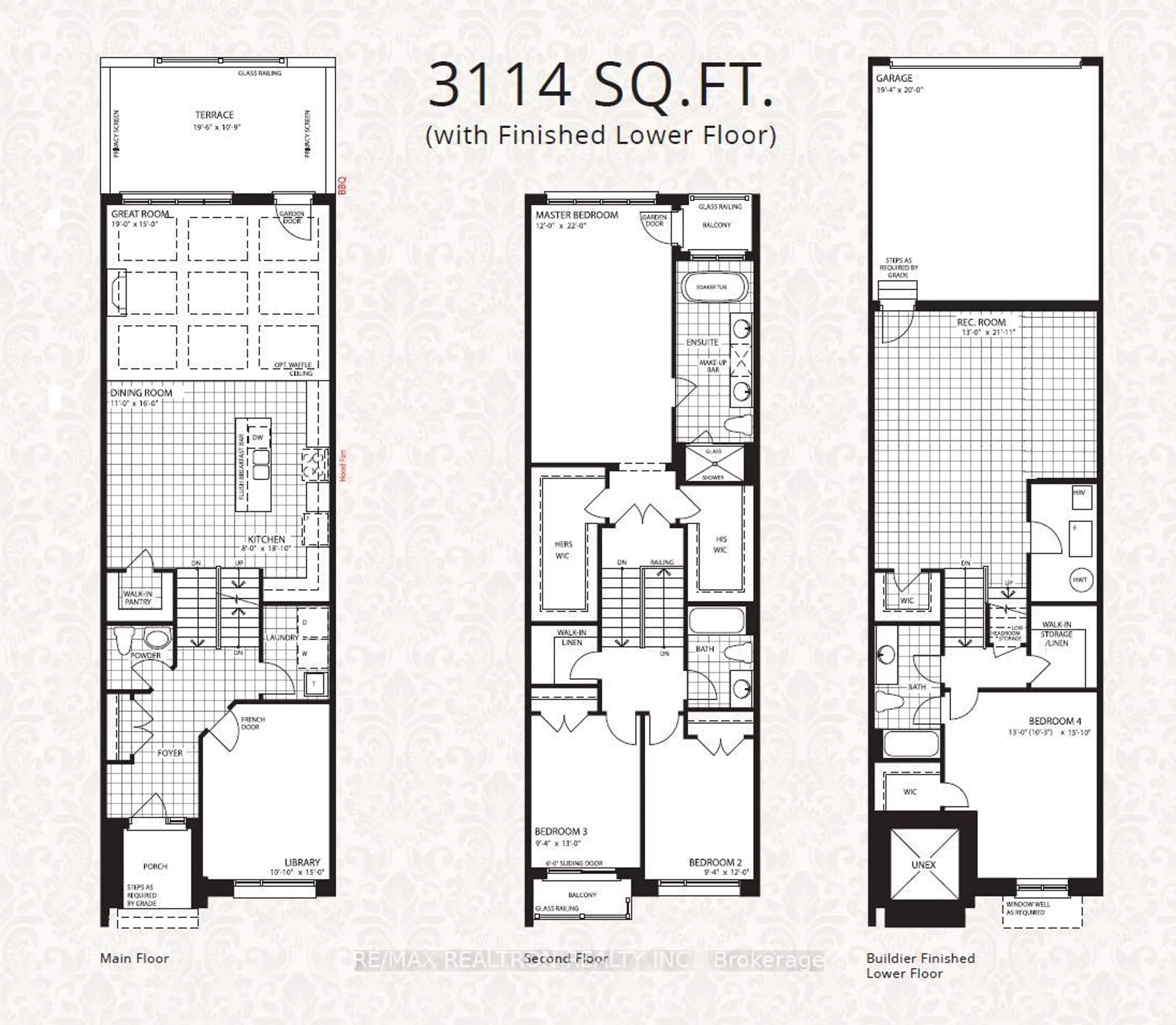 Floor plan for 9532 Weston Rd, Vaughan Ontario L4H 0P4