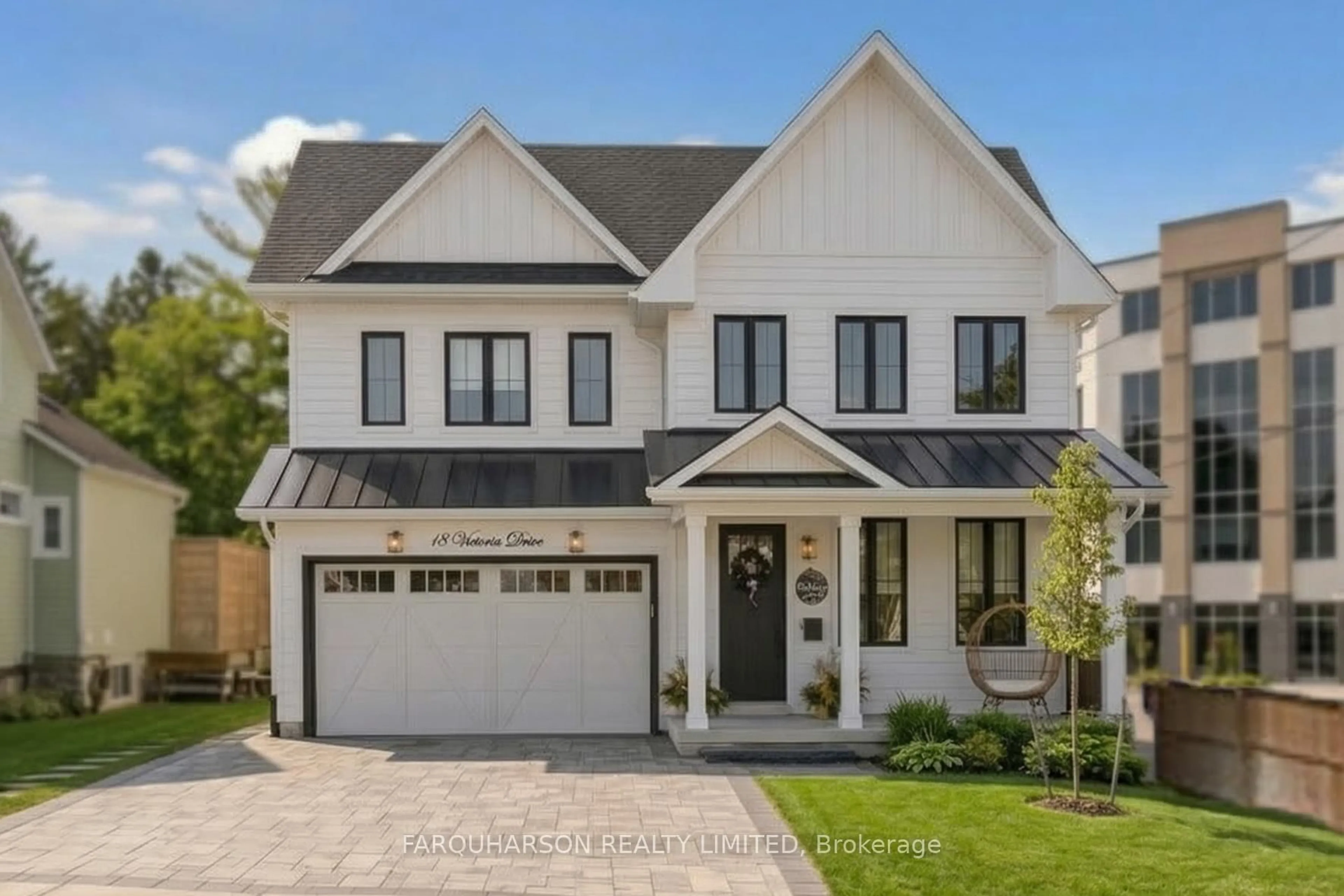 Home with brick exterior material, street for 18 Victoria Dr, Uxbridge Ontario L9P 1G8