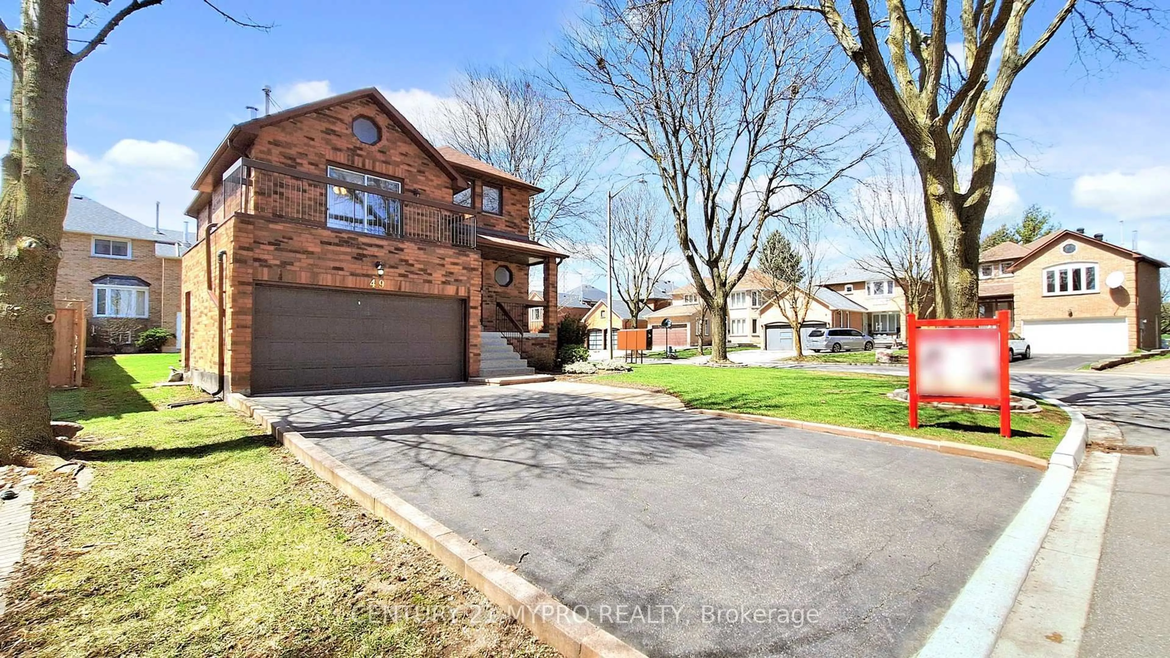 Home with brick exterior material, street for 49 Parklawn Cres, Markham Ontario L3T 6W9
