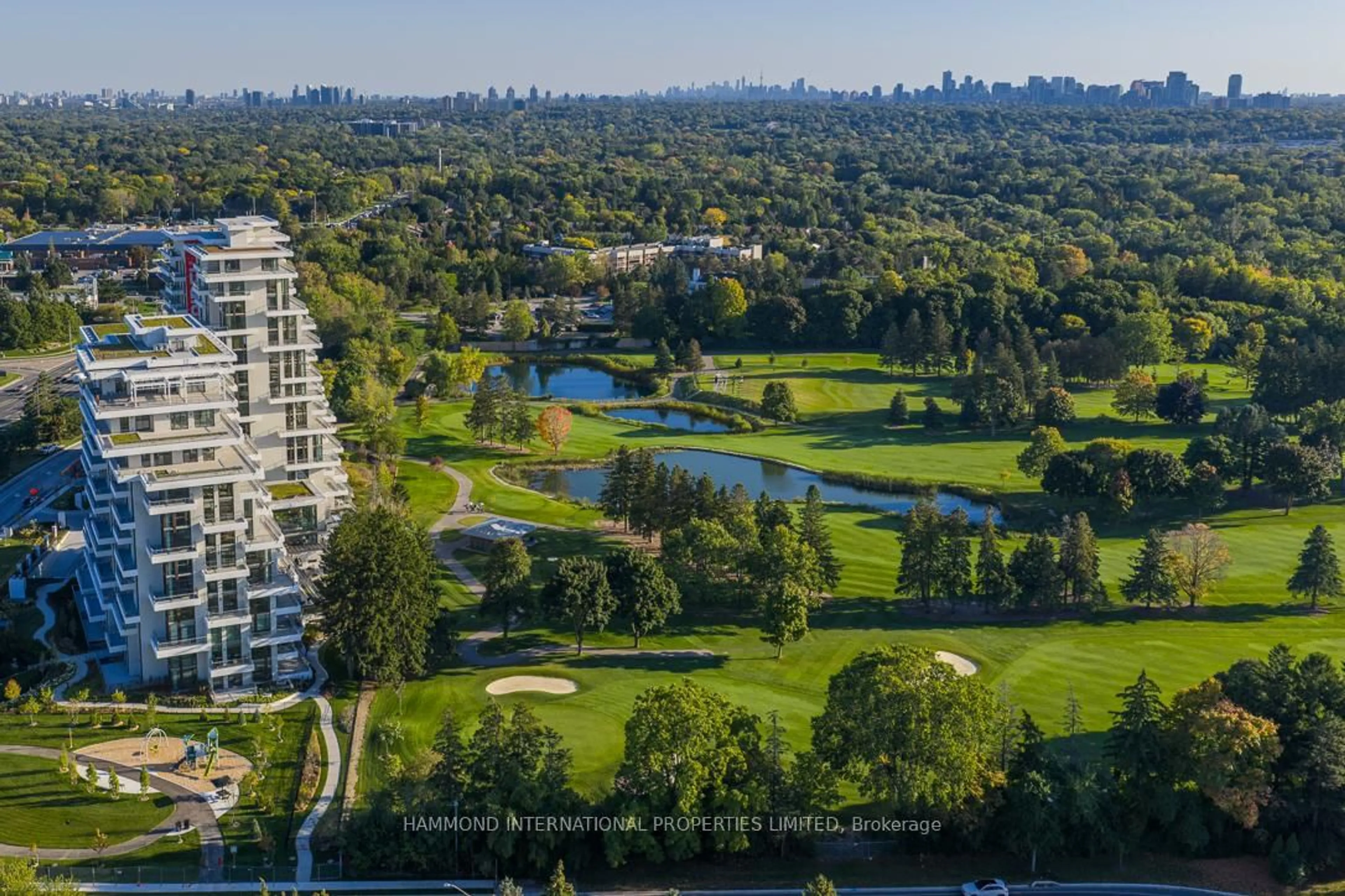 A pic from outside/outdoor area/front of a property/back of a property/a pic from drone, water/lake/river/ocean view for 397 Royal Orchard Blvd #706, Markham Ontario L3T 0H3