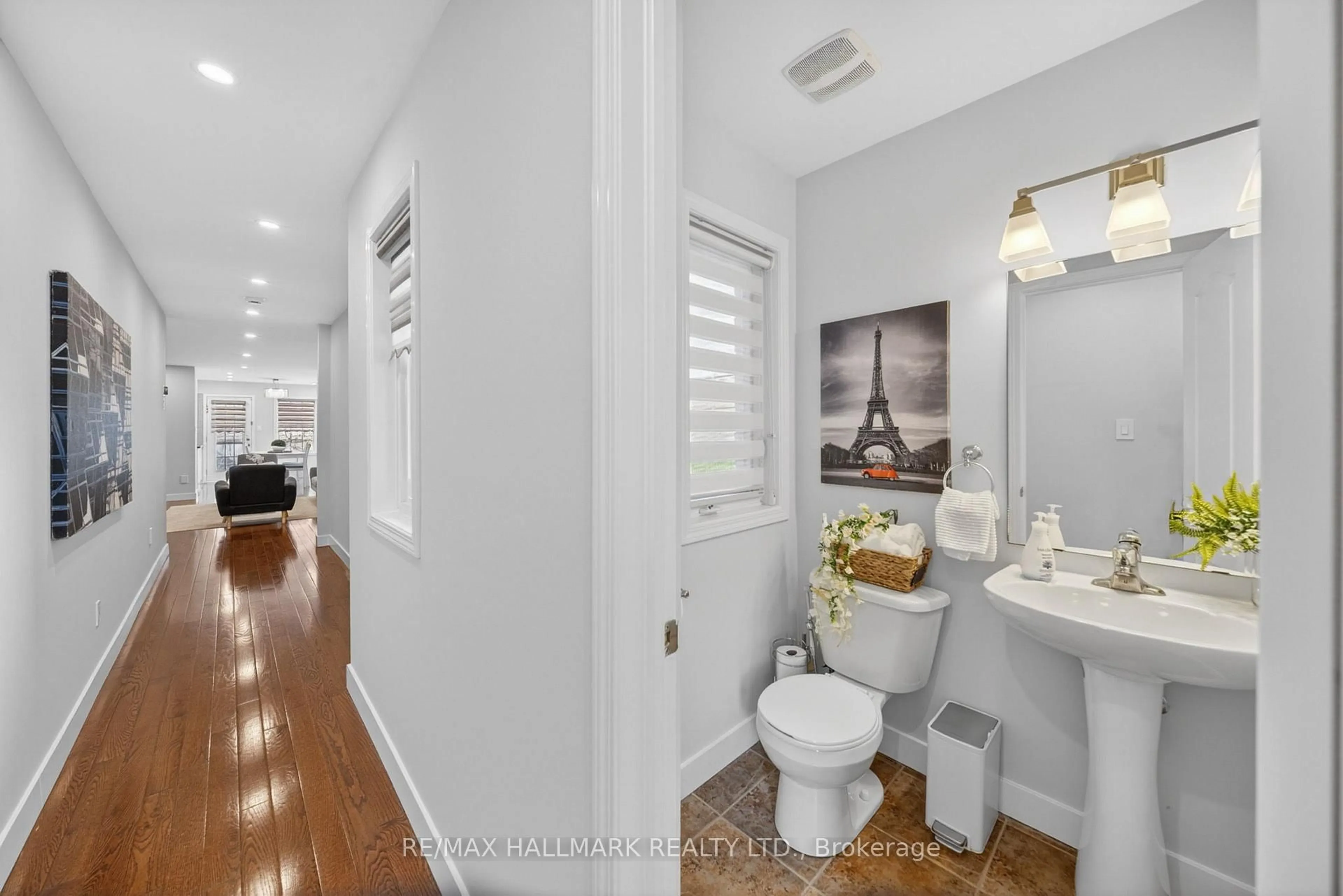 Standard bathroom, ceramic/tile floor for 64 Coranto Way, Vaughan Ontario L4H 3L9