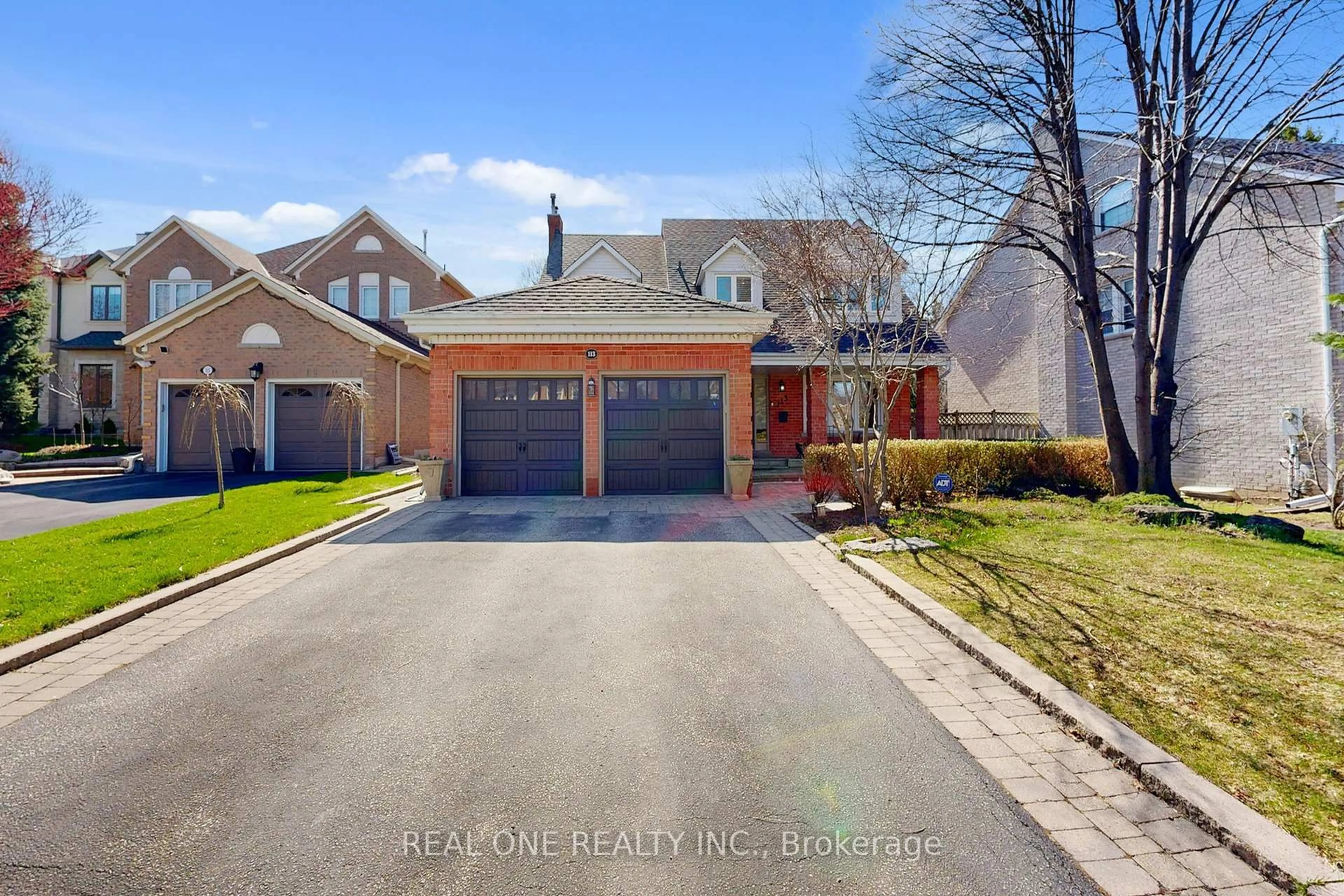 Home with brick exterior material, street for 113 Longwater Chse, Markham Ontario L3R 4A9