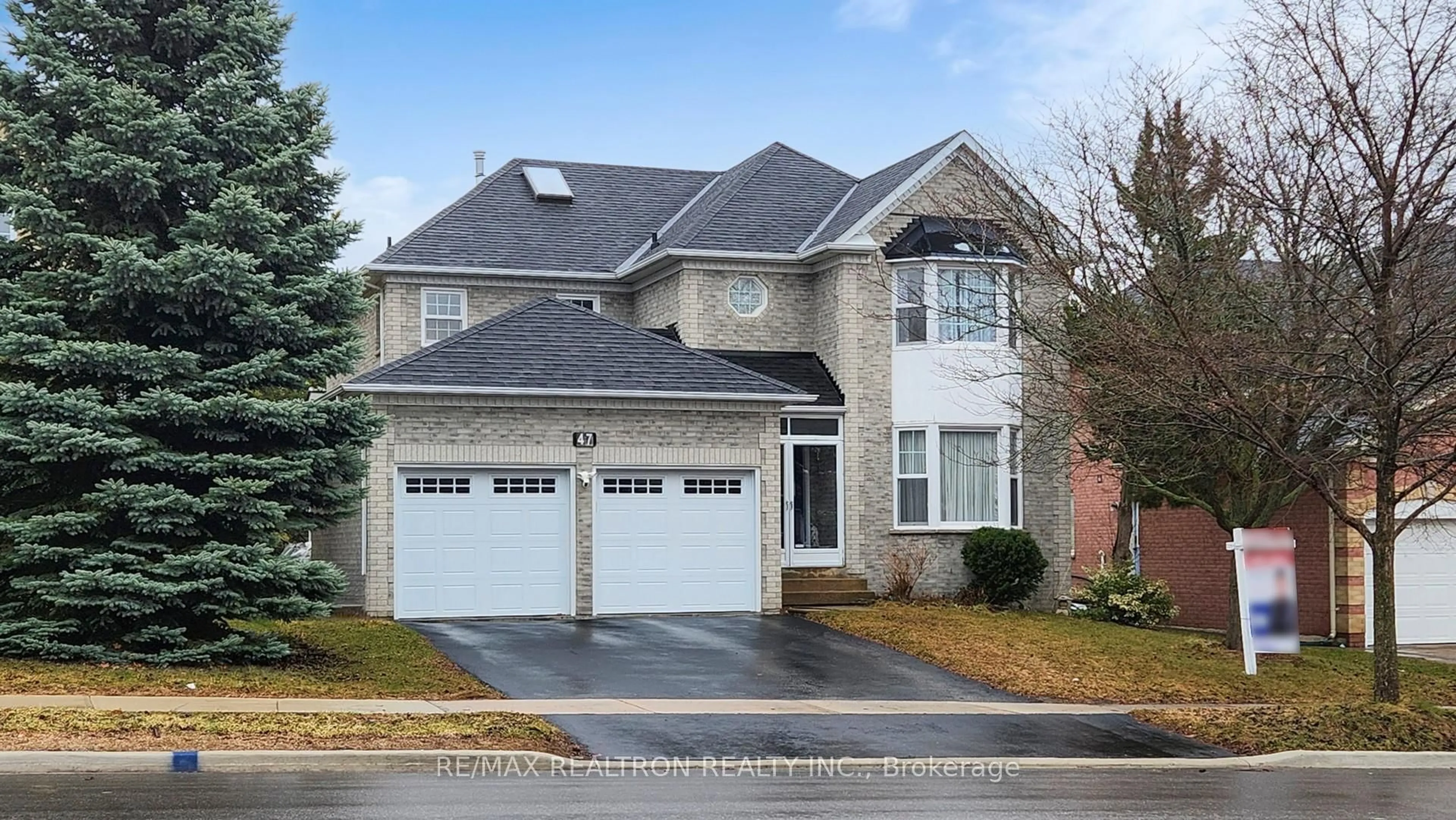 Home with brick exterior material, street for 47 Central Park Dr, Markham Ontario L3P 7S3