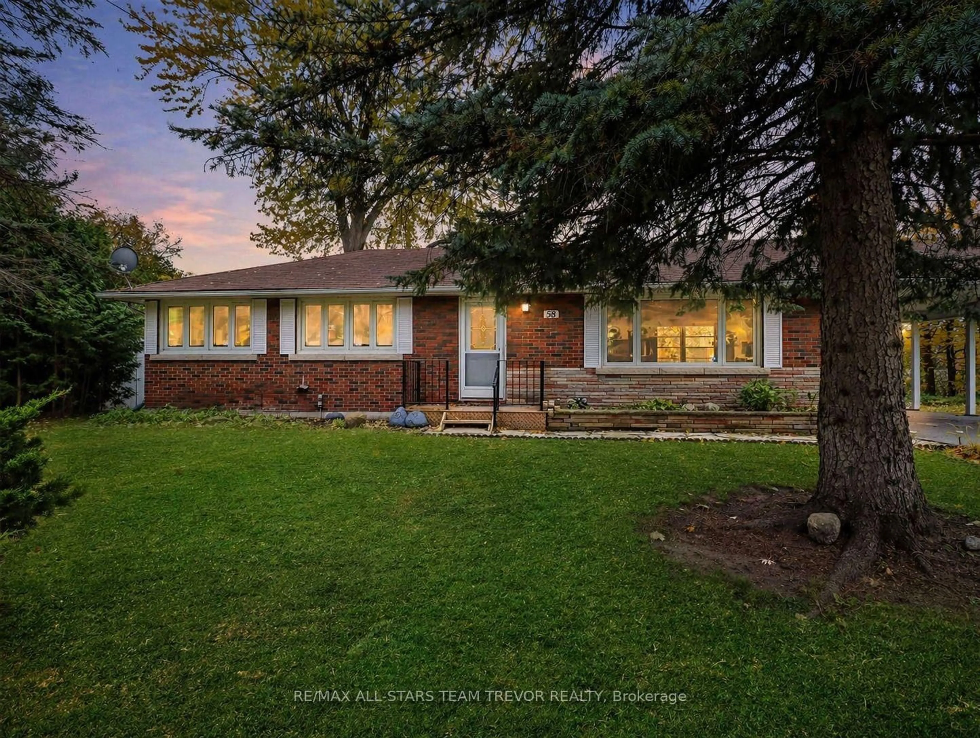 Home with brick exterior material, street for 58 Queen St, Georgina Ontario L0E 1R0