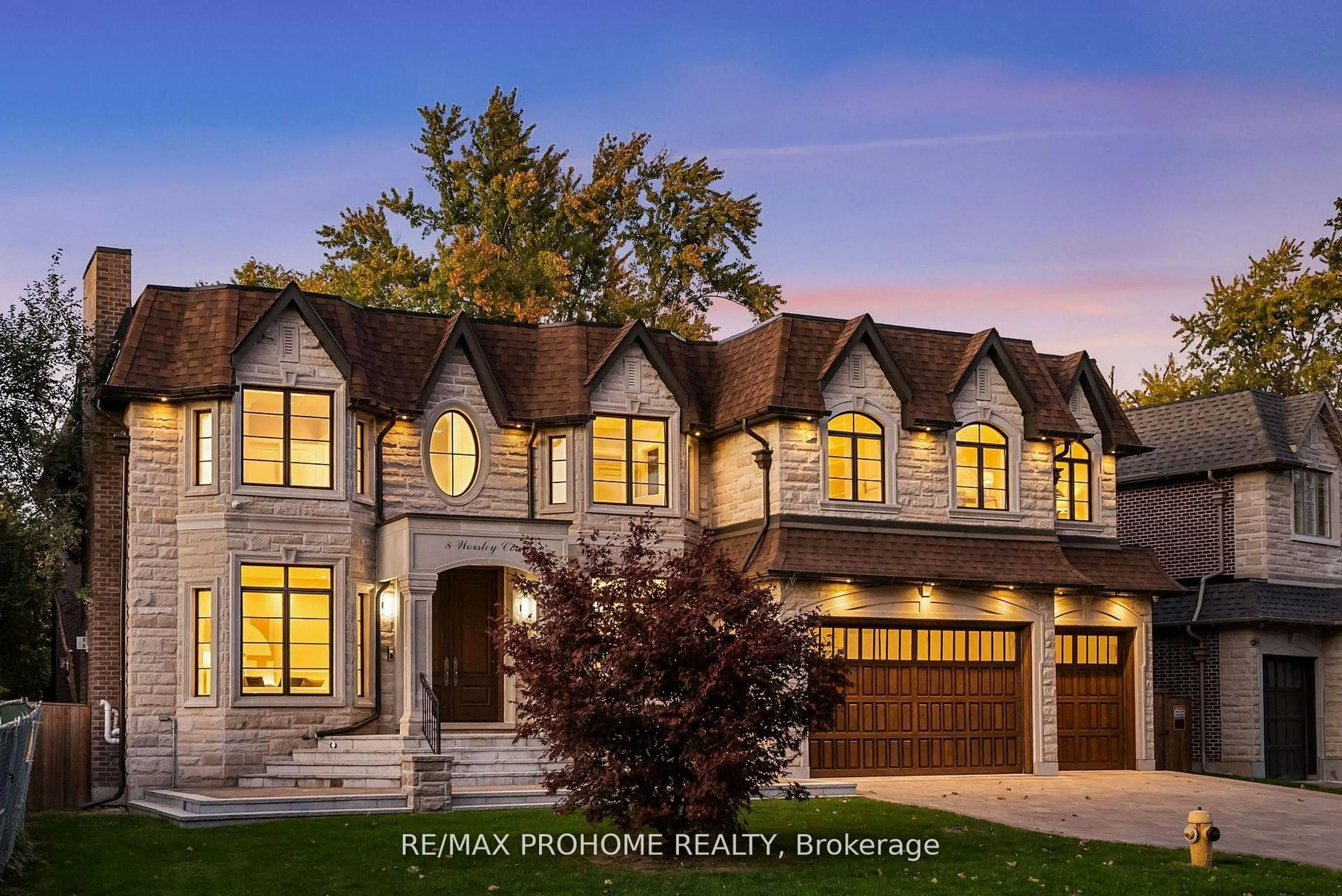 Home with brick exterior material, street for 8 Worsley Crt, Markham Ontario L3R 1V4