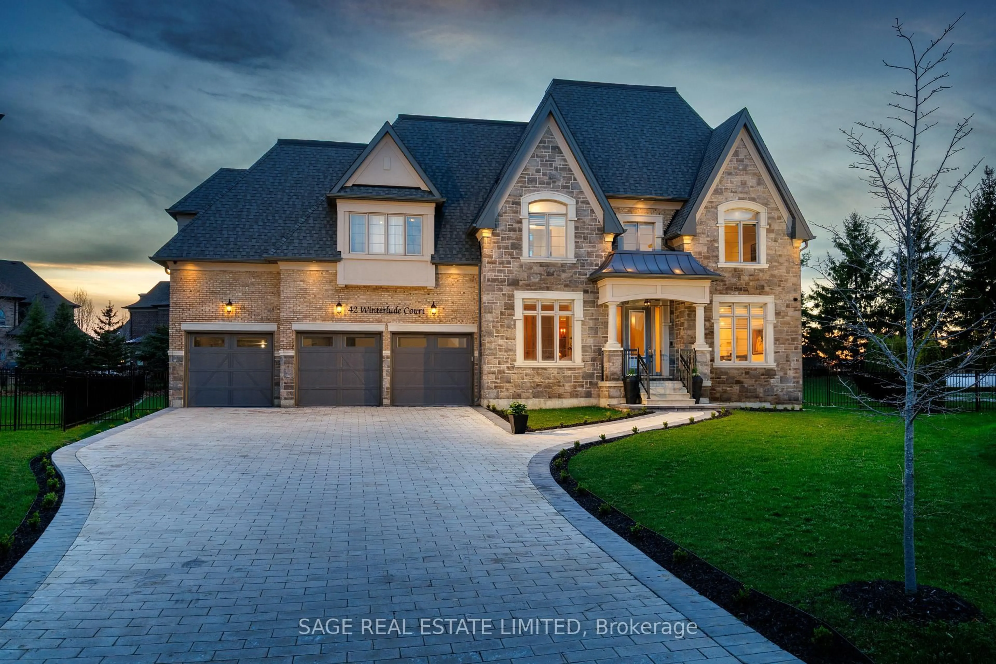 Home with brick exterior material, street for 42 Winterlude Crt, Vaughan Ontario L0J 1C0