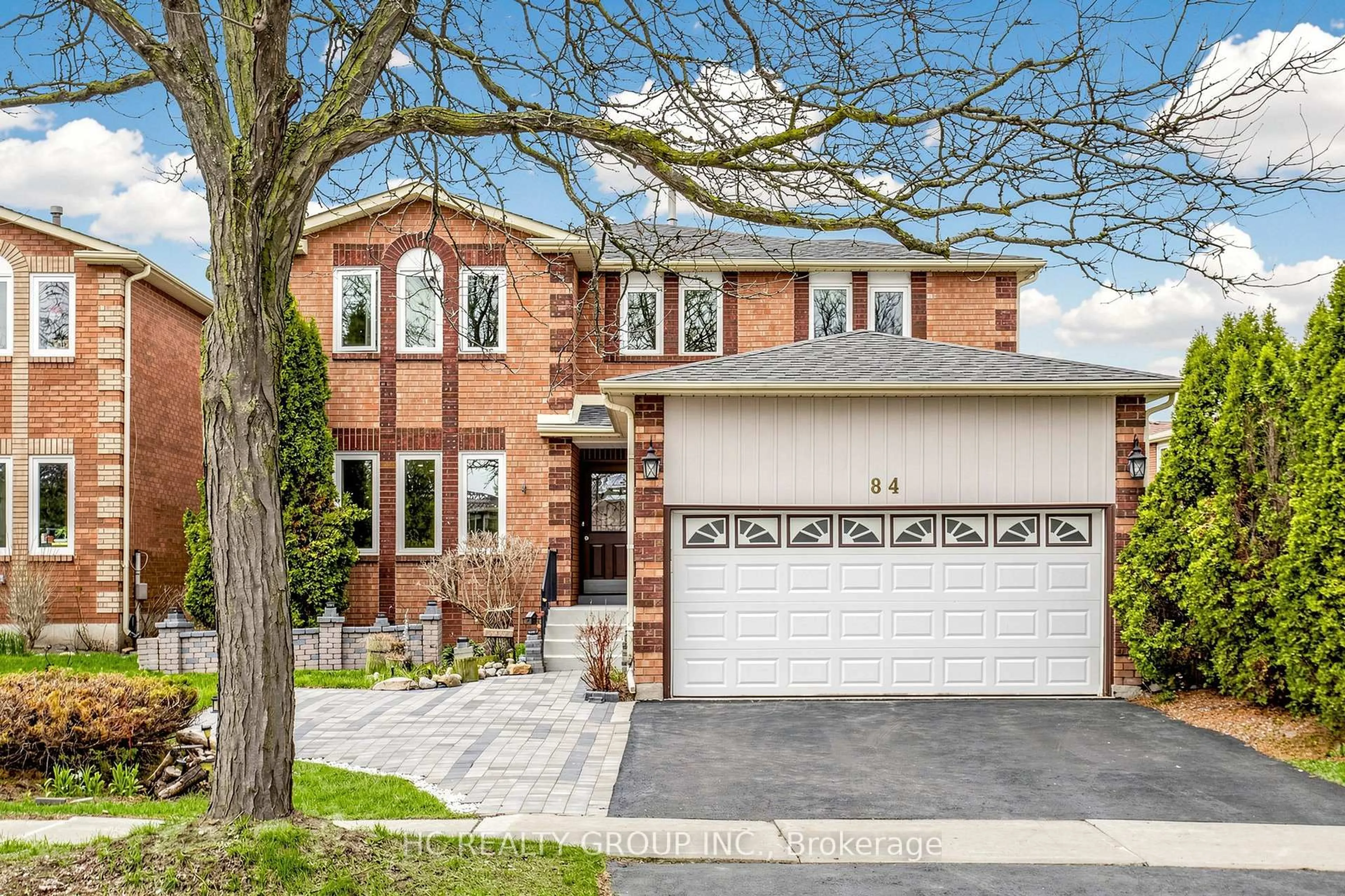 Home with brick exterior material, street for 84 Viewmark Dr, Richmond Hill Ontario L4S 1E3