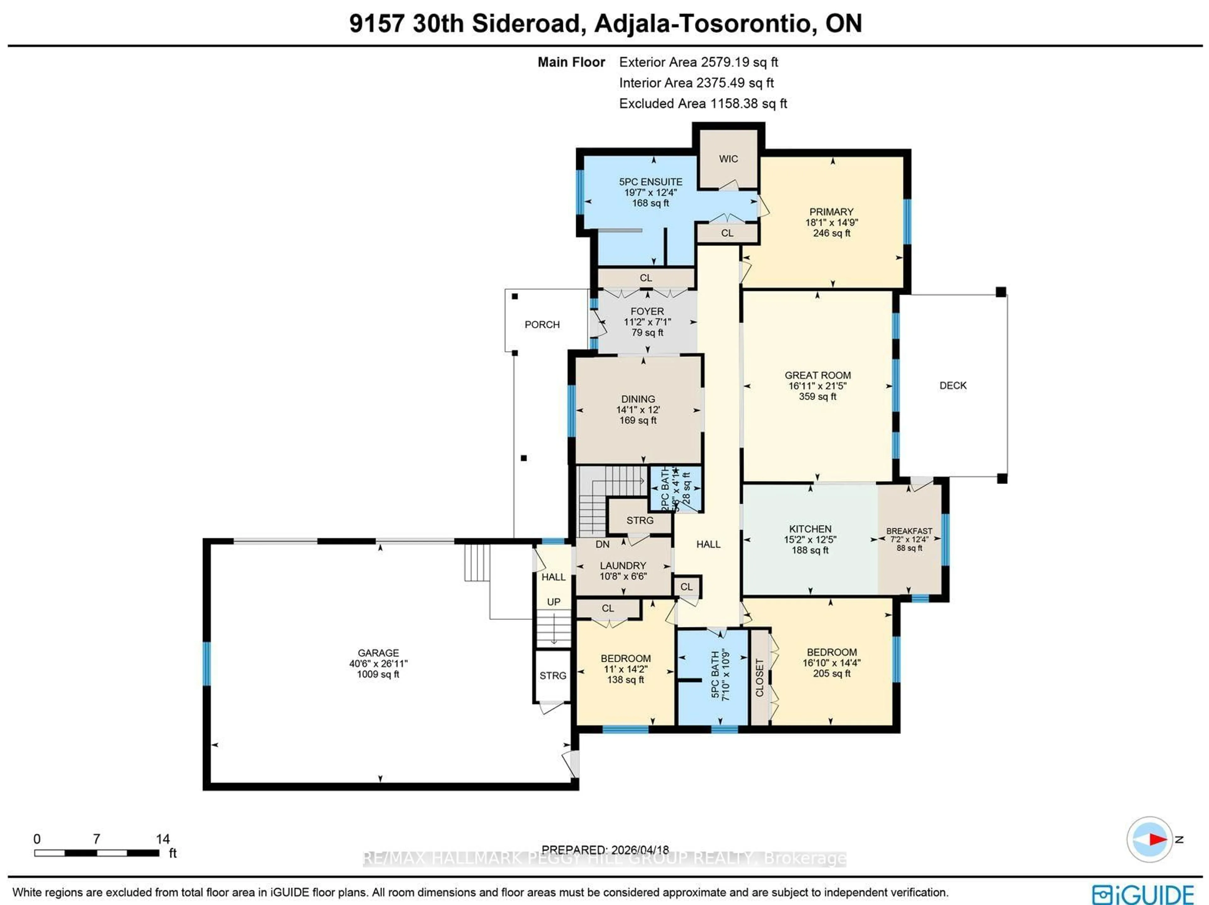 Floor plan for 9157 30th Sdrd, Adjala-Tosorontio Ontario L0M 1M0