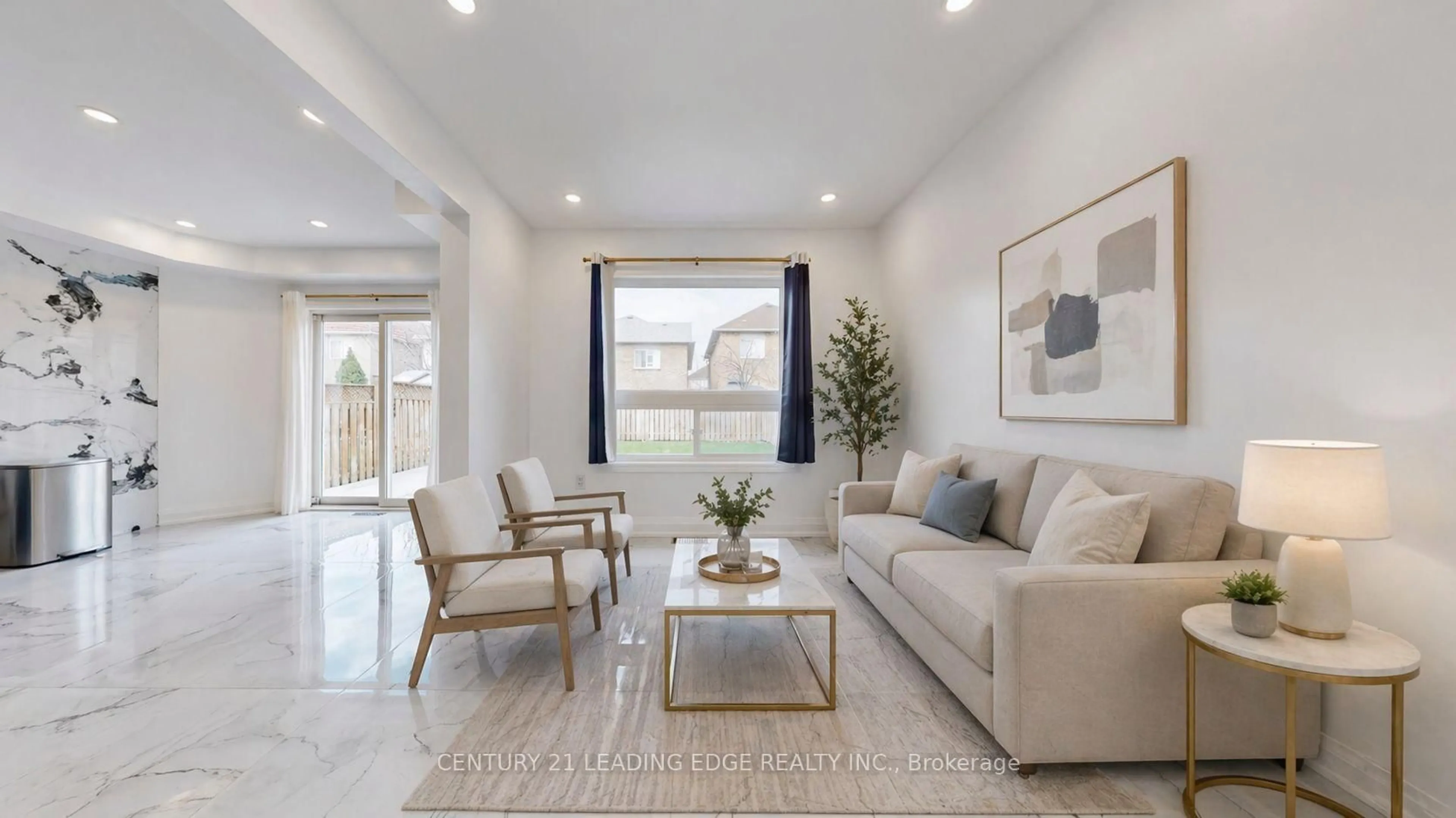 Living room with furniture, ceramic/tile floor for 56 Wilcox Rd, Vaughan Ontario L6A 3R6