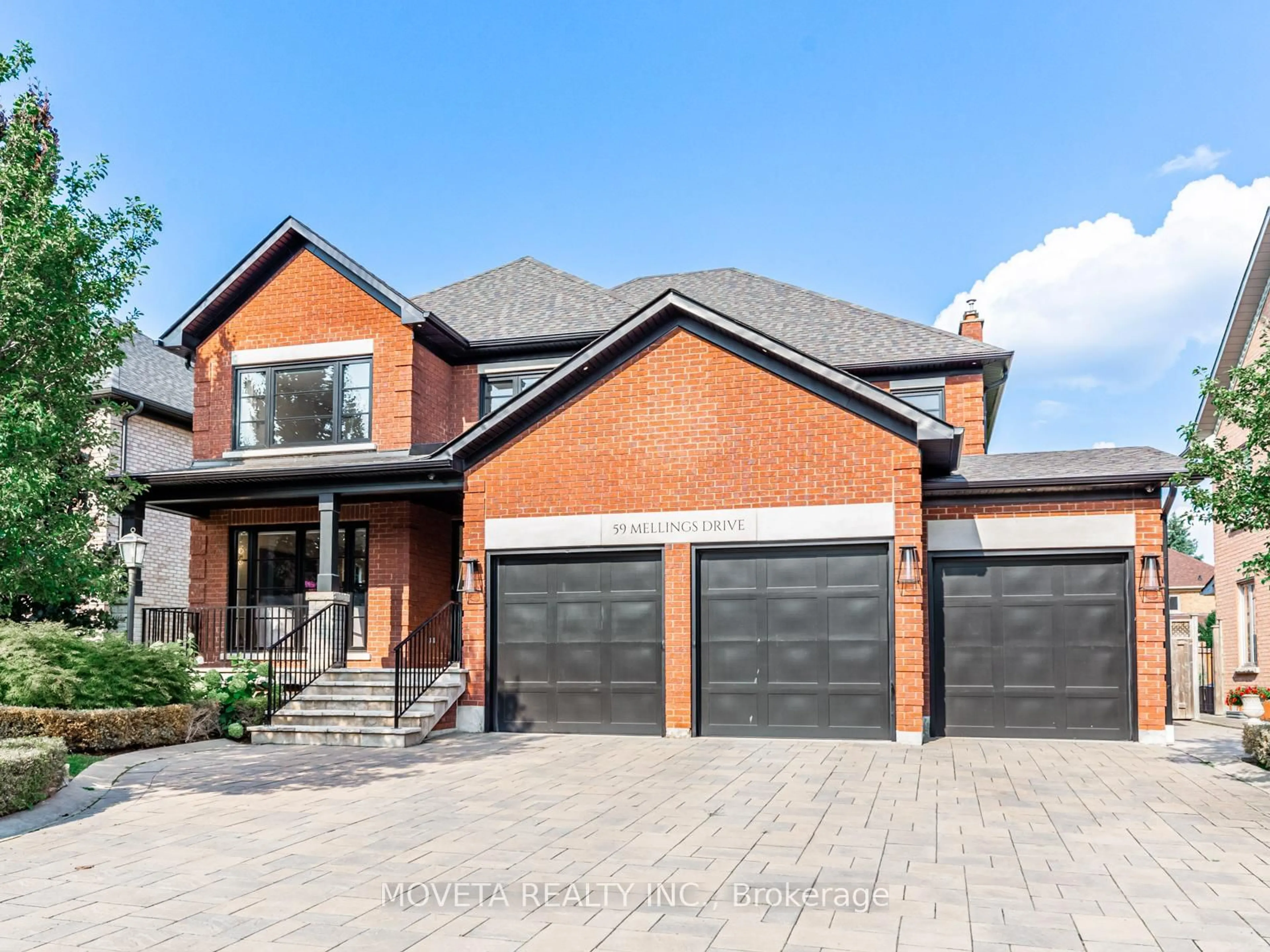 Home with brick exterior material, street for 59 Mellings Dr, Vaughan Ontario L4L 8J2