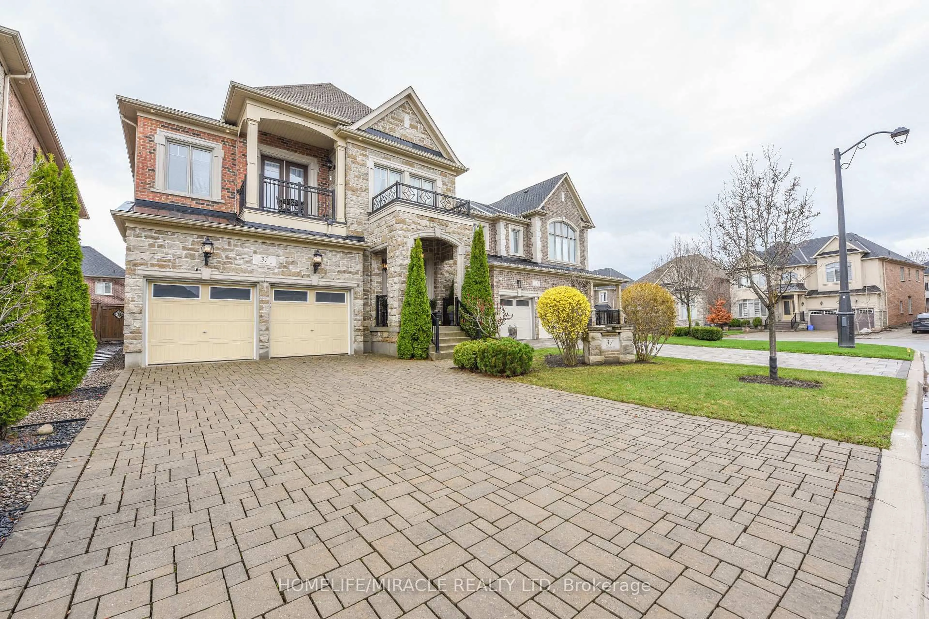 Home with brick exterior material, street for 37 Venkata Dr, Vaughan Ontario L4H 3X9