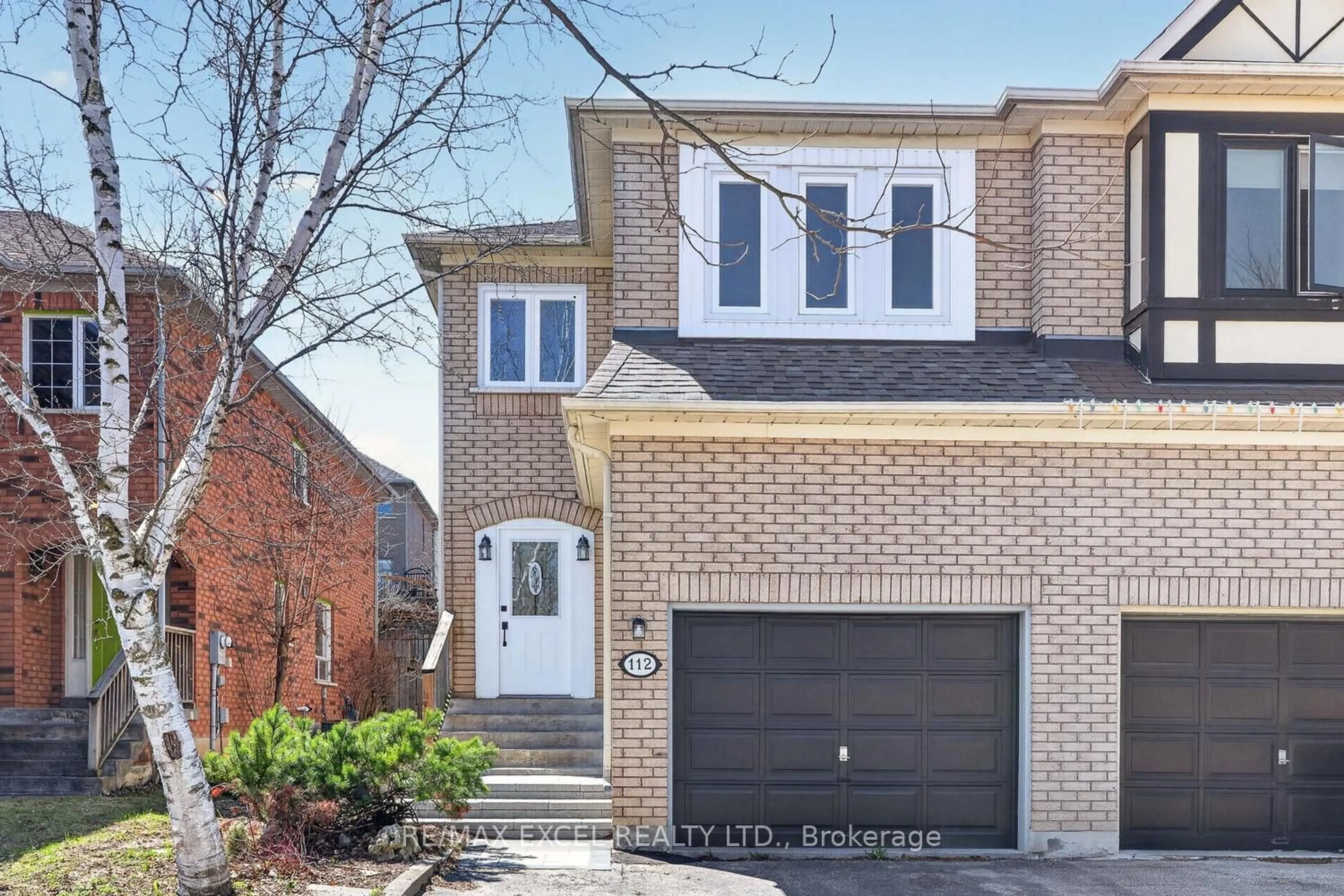 Home with brick exterior material, street for 112 October Lane, Aurora Ontario L4G 6Z8